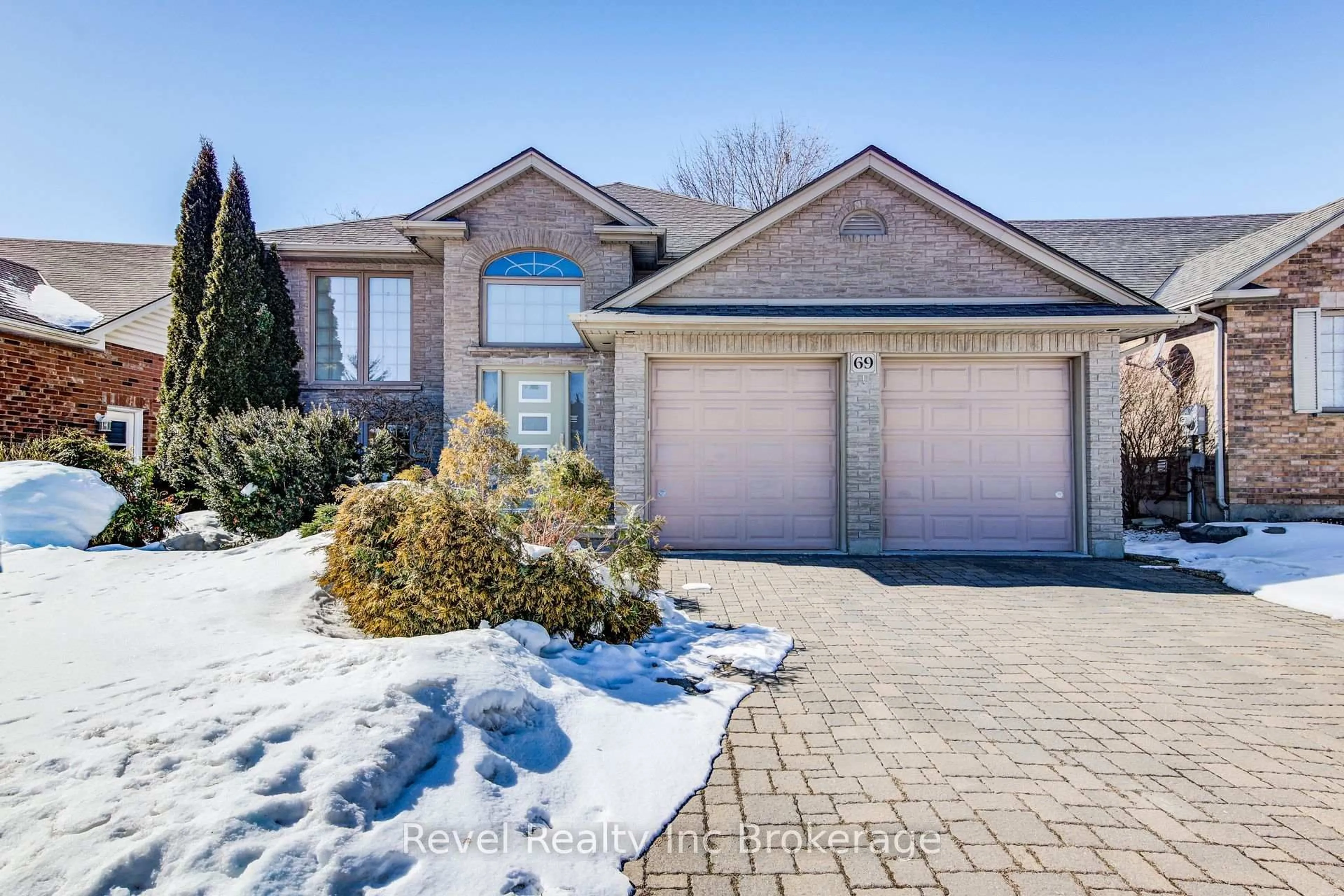 Home with brick exterior material, street for 69 Neutral Ave, Woodstock Ontario N4T 1S7