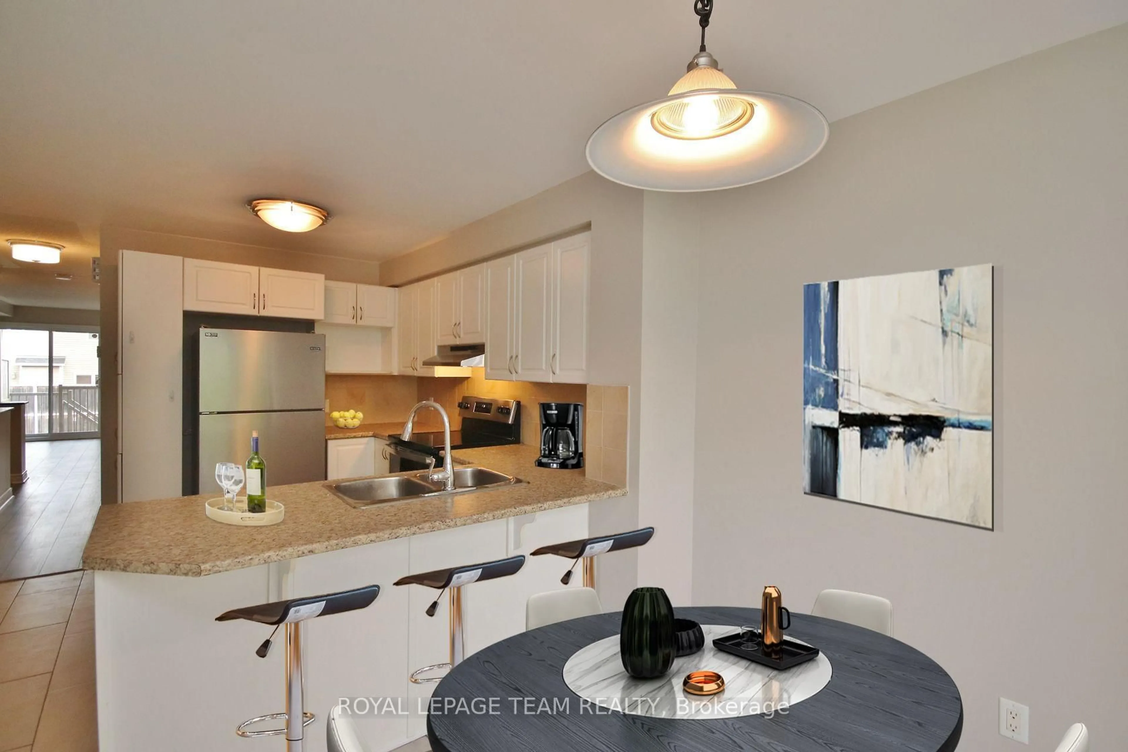 Contemporary kitchen, ceramic/tile floor for 583A Chapman Mills Dr, Ottawa Ontario K2J 5T2