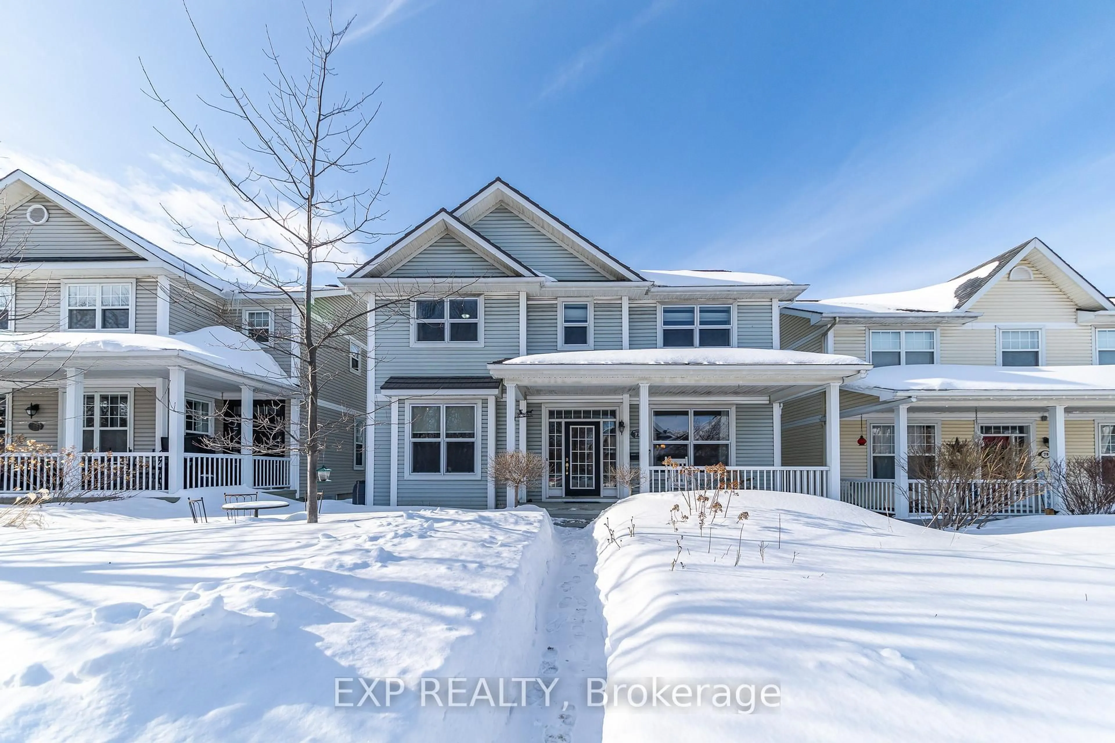 A pic from outside/outdoor area/front of a property/back of a property/a pic from drone, unknown for 77 Berrigan Dr, Ottawa Ontario K2J 4V6