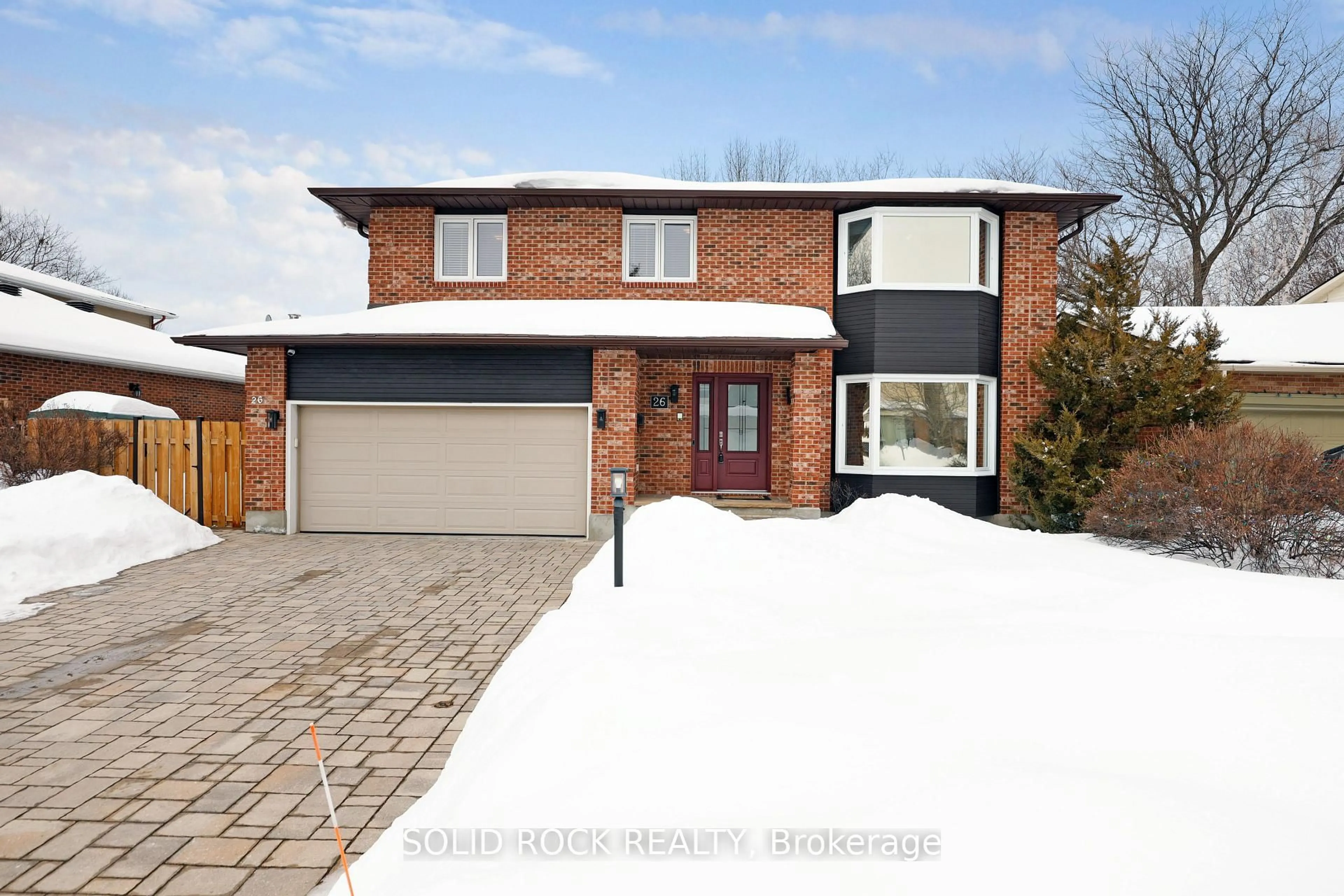 Home with brick exterior material, street for 26 Paula Cres, Ottawa Ontario K2H 9A4