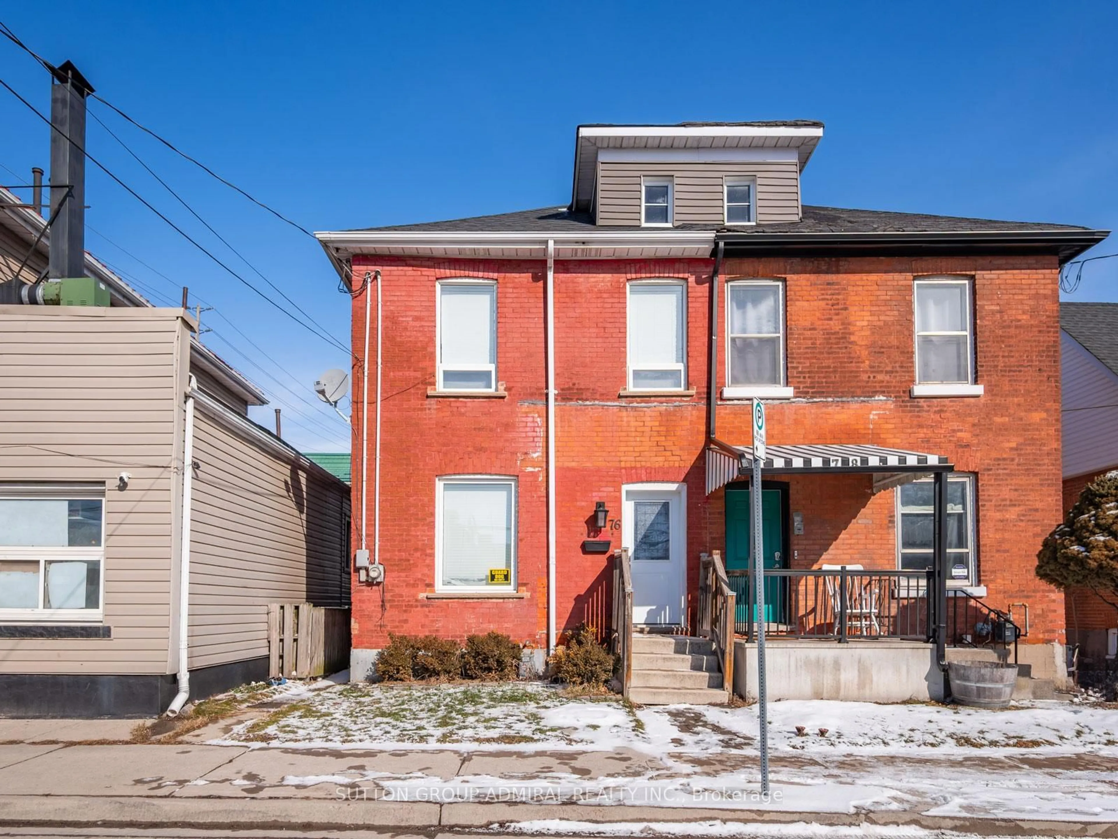 Home with brick exterior material, street for 76 Grey St, Brantford Ontario N3T 2T5