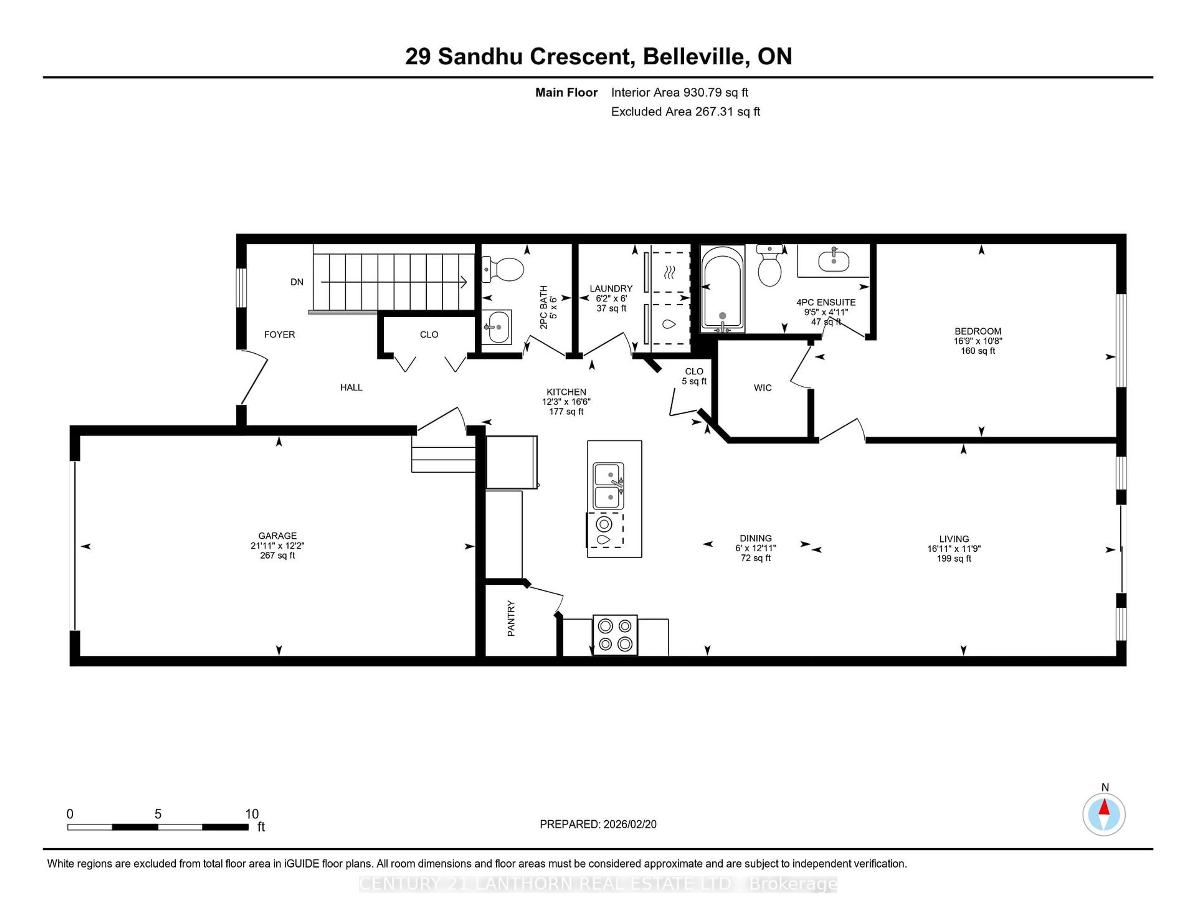 Floor plan for 29 Sandhu Cres, Belleville Ontario K8P 0G7