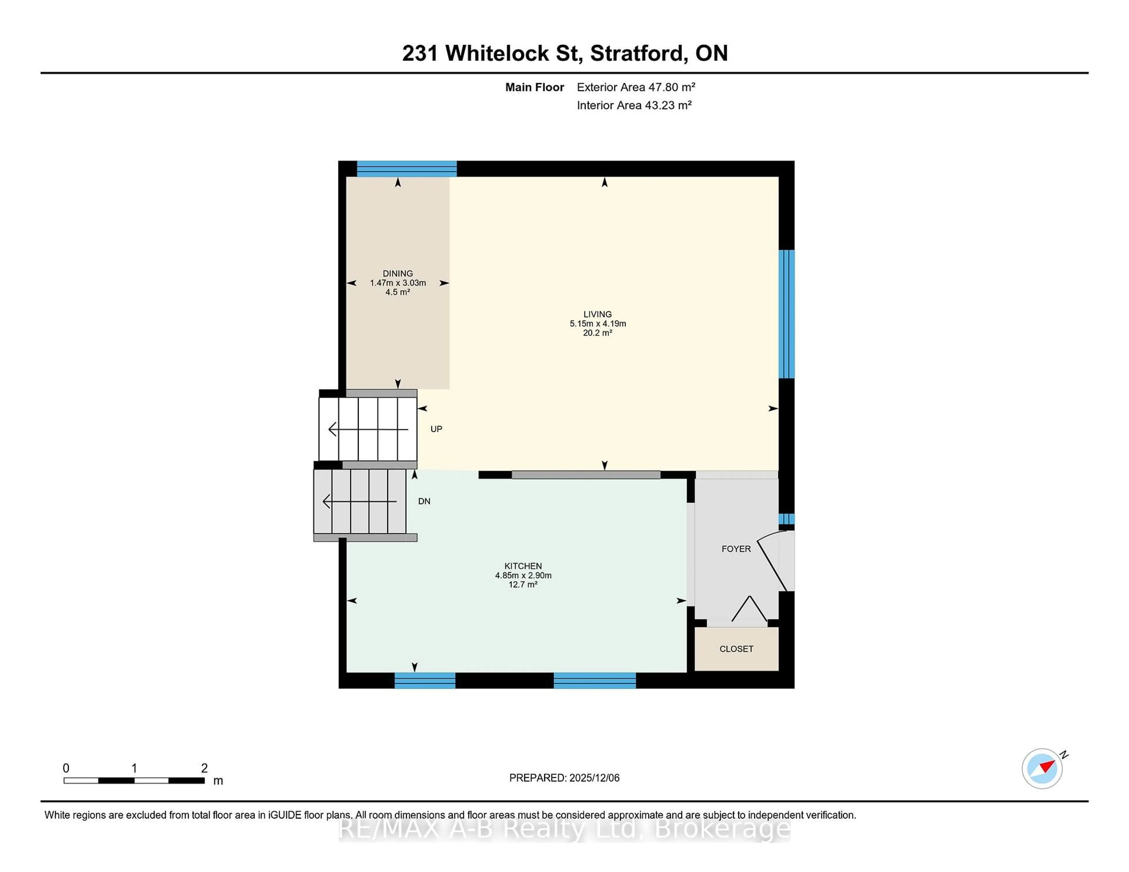 Floor plan for 231 Whitelock St, Stratford Ontario N5A 7L2