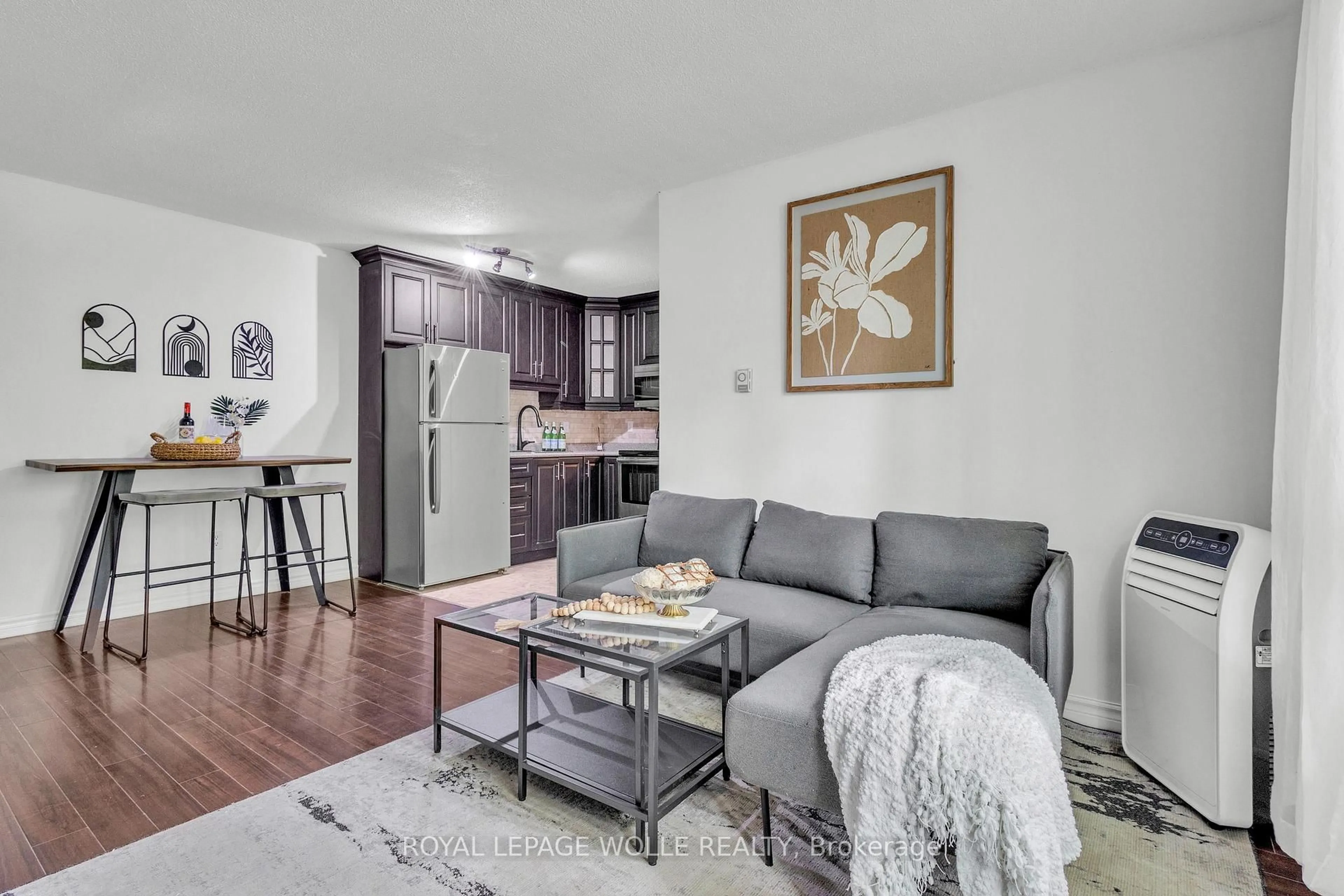 Living room with furniture, unknown for 119 Cedar St #7, Kitchener Ontario N2G 3L6