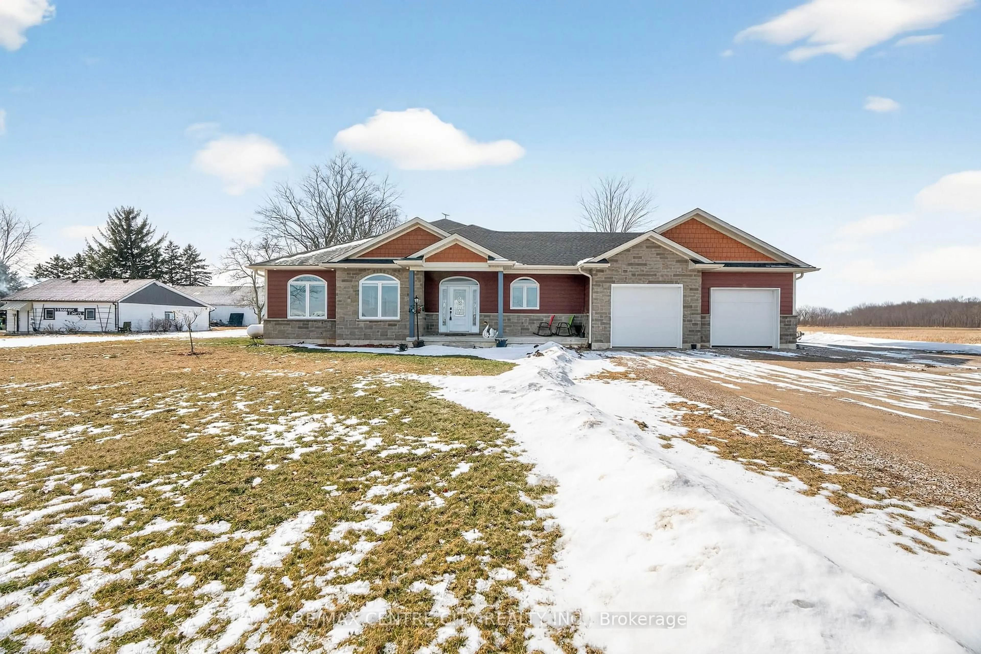 Home with brick exterior material, street for 22273 Pratt Siding Rd, Southwest Middlesex Ontario N0L 1M0