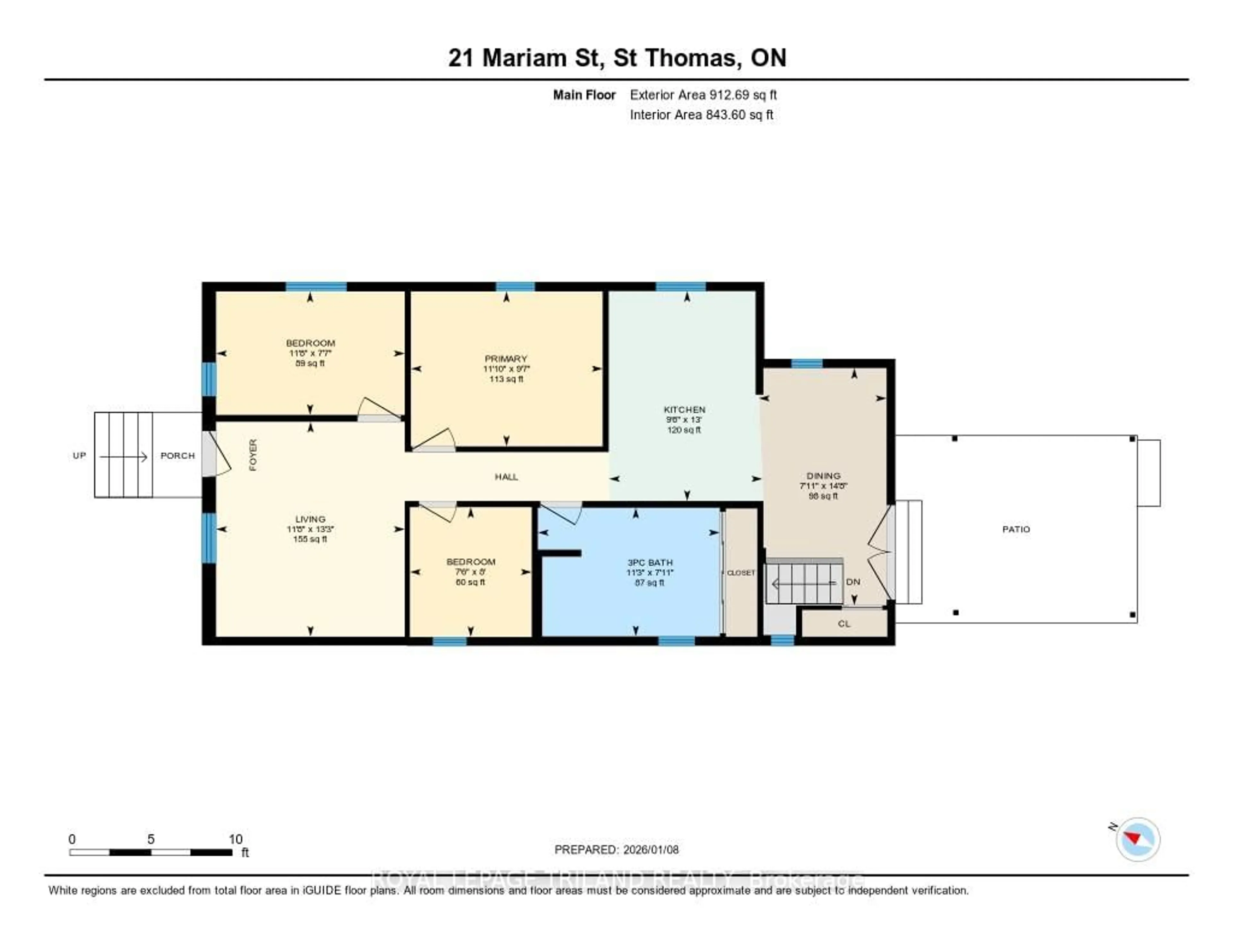 Floor plan for 21 Mariam St, St. Thomas Ontario N5P 1W9