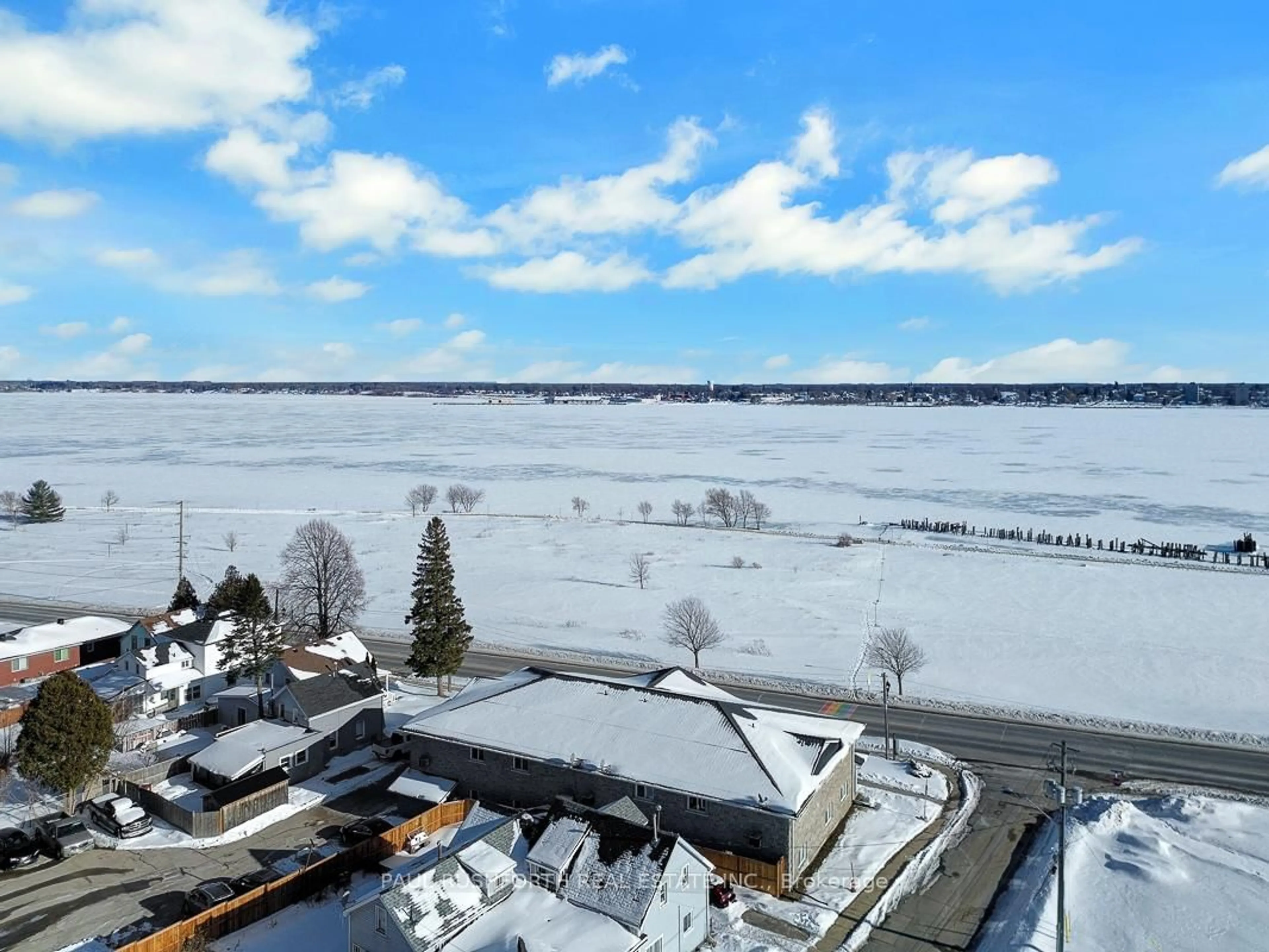 A pic from outside/outdoor area/front of a property/back of a property/a pic from drone, water/lake/river/ocean view for 410 KING St #7, Prescott Ontario K0E 1T0