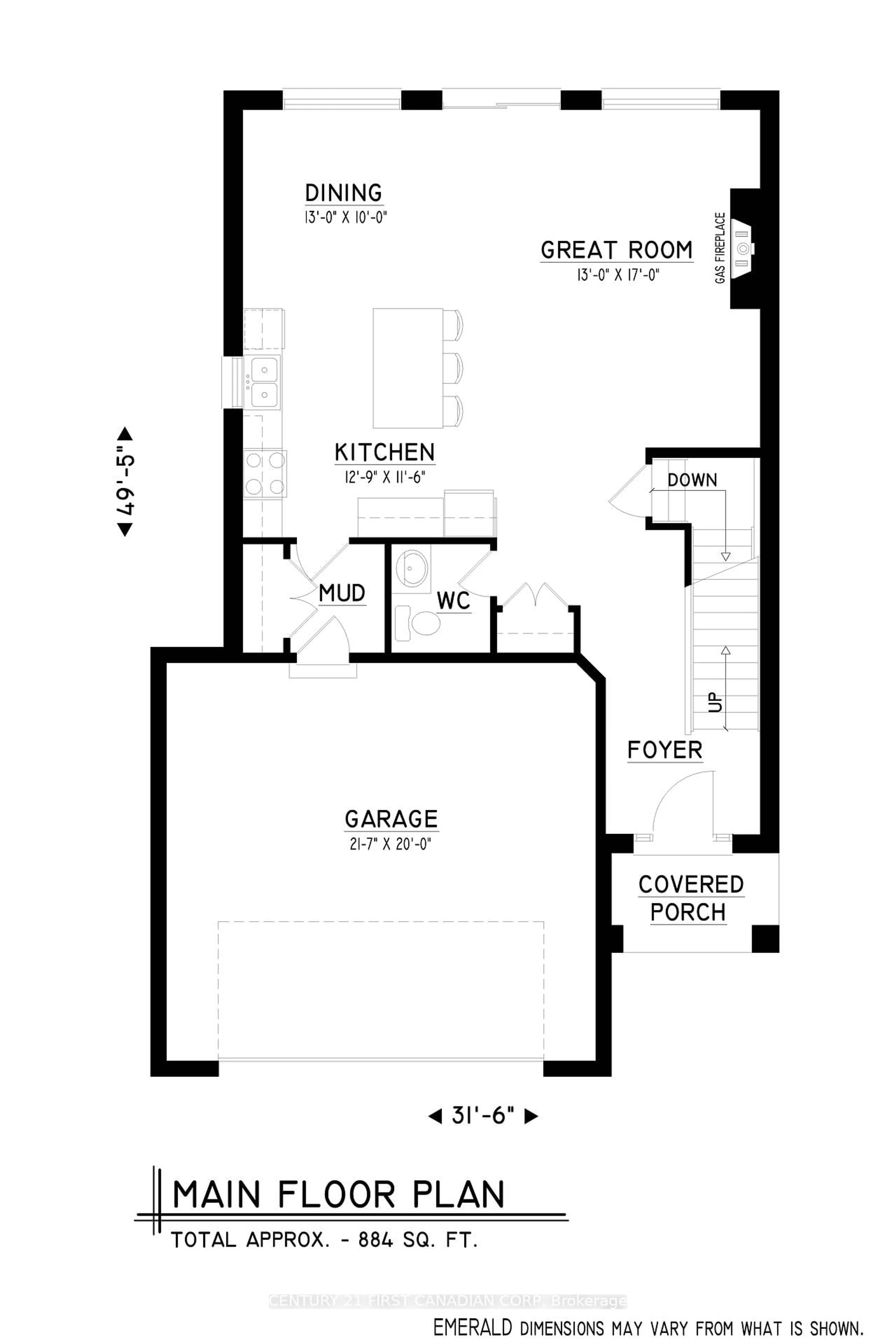 Floor plan for 852 Gatestone Rd, London South Ontario N6M 0L6