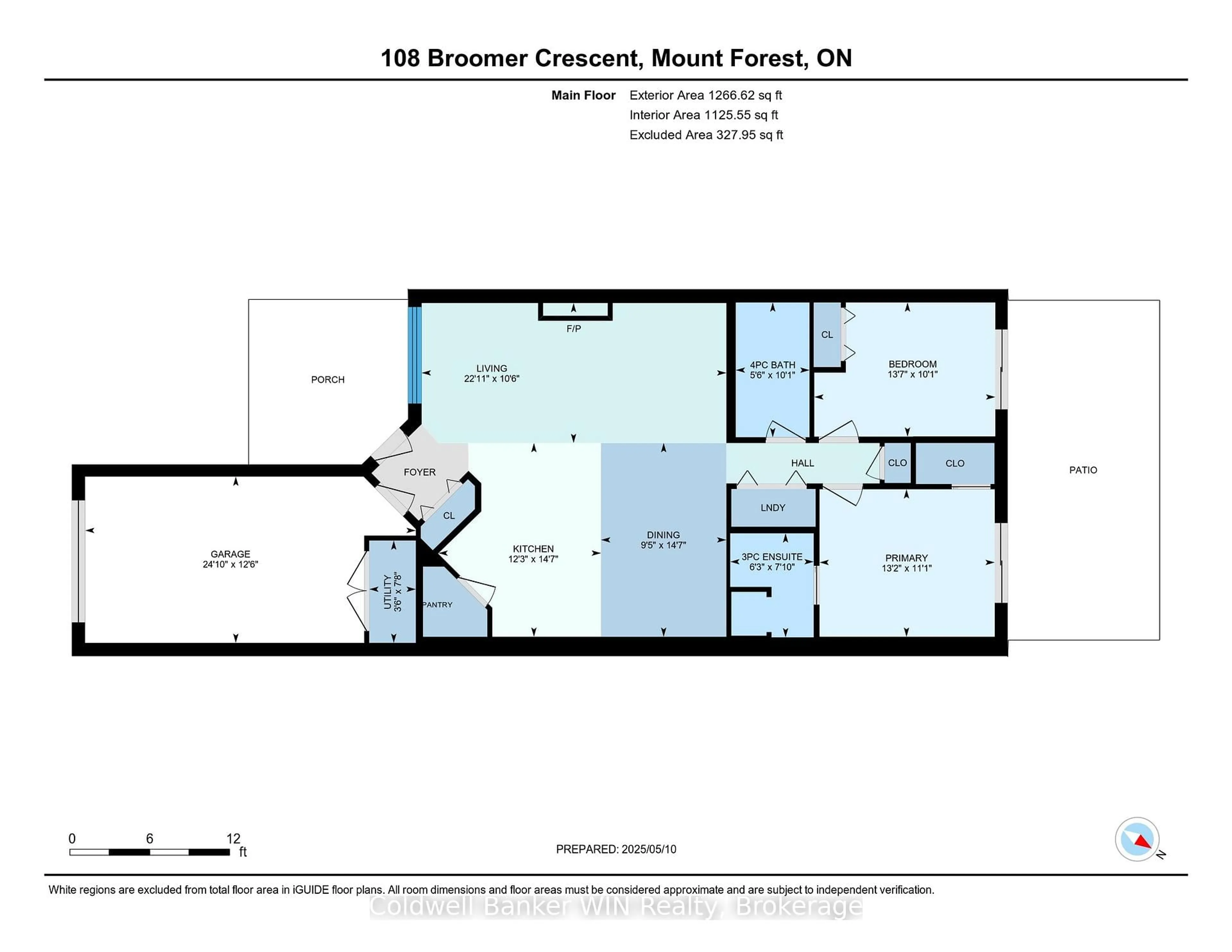 Floor plan for 103 Broomer Cres, Wellington North Ontario N0G 2L2