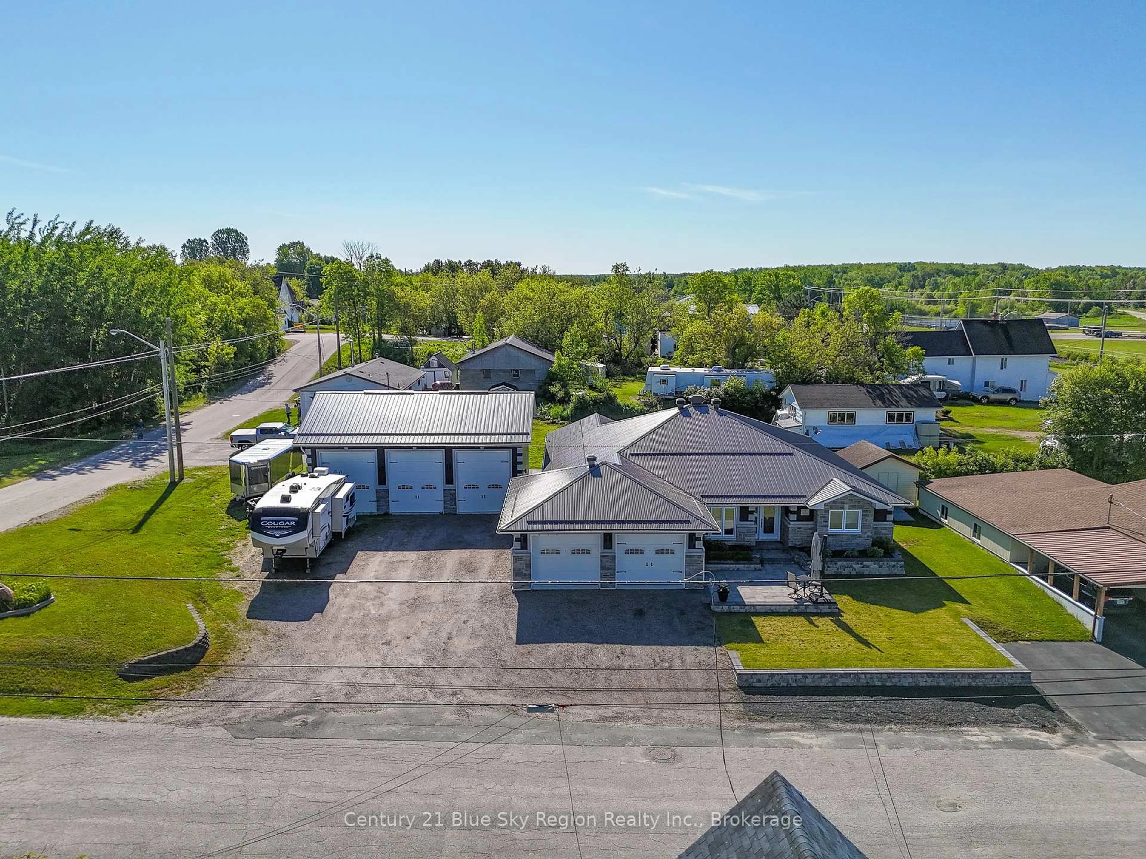 A pic from outside/outdoor area/front of a property/back of a property/a pic from drone, street for 5 Young St, West Nipissing Ontario P0H 1G0