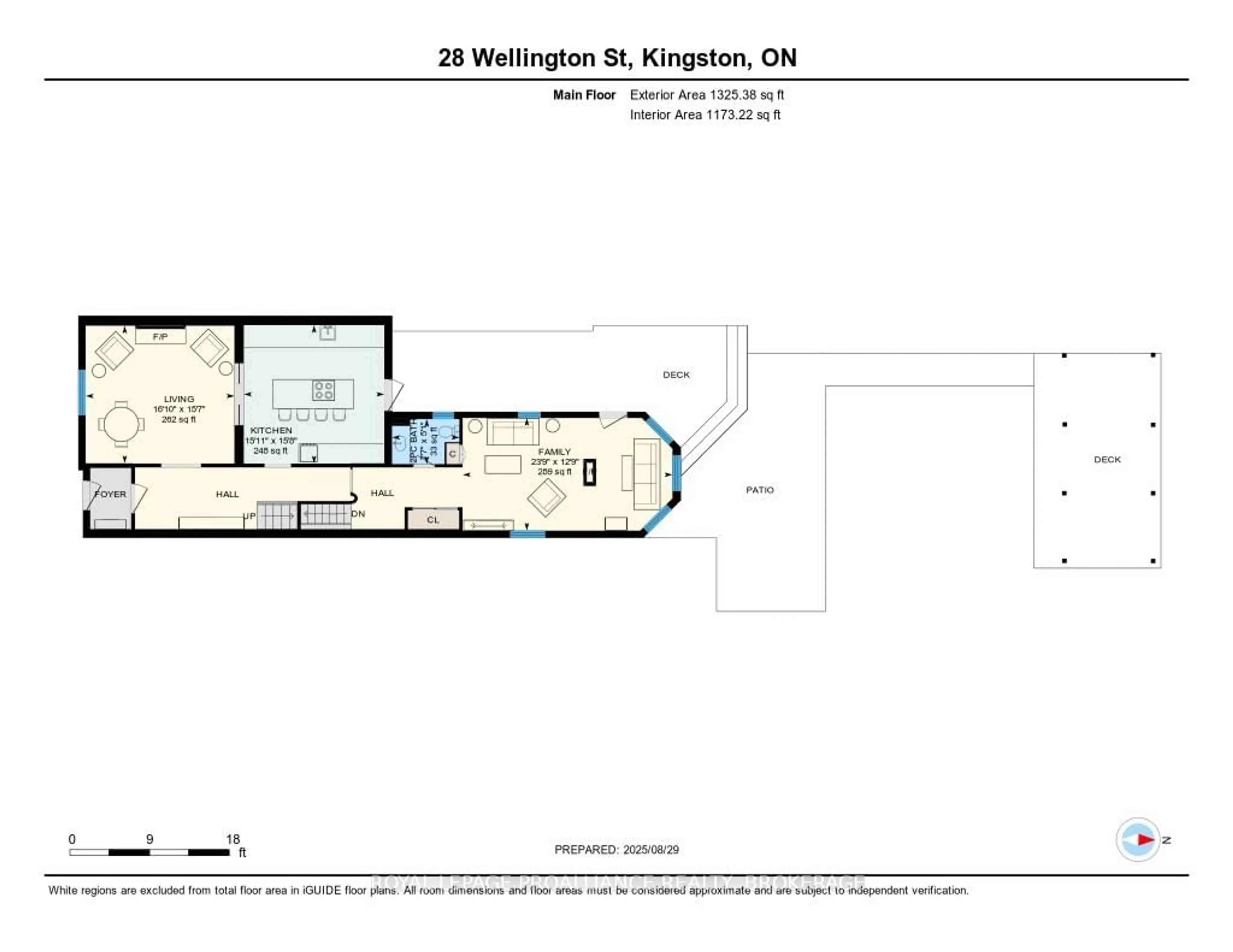 Floor plan for 28 Wellington St, Kingston Ontario K7L 3C1