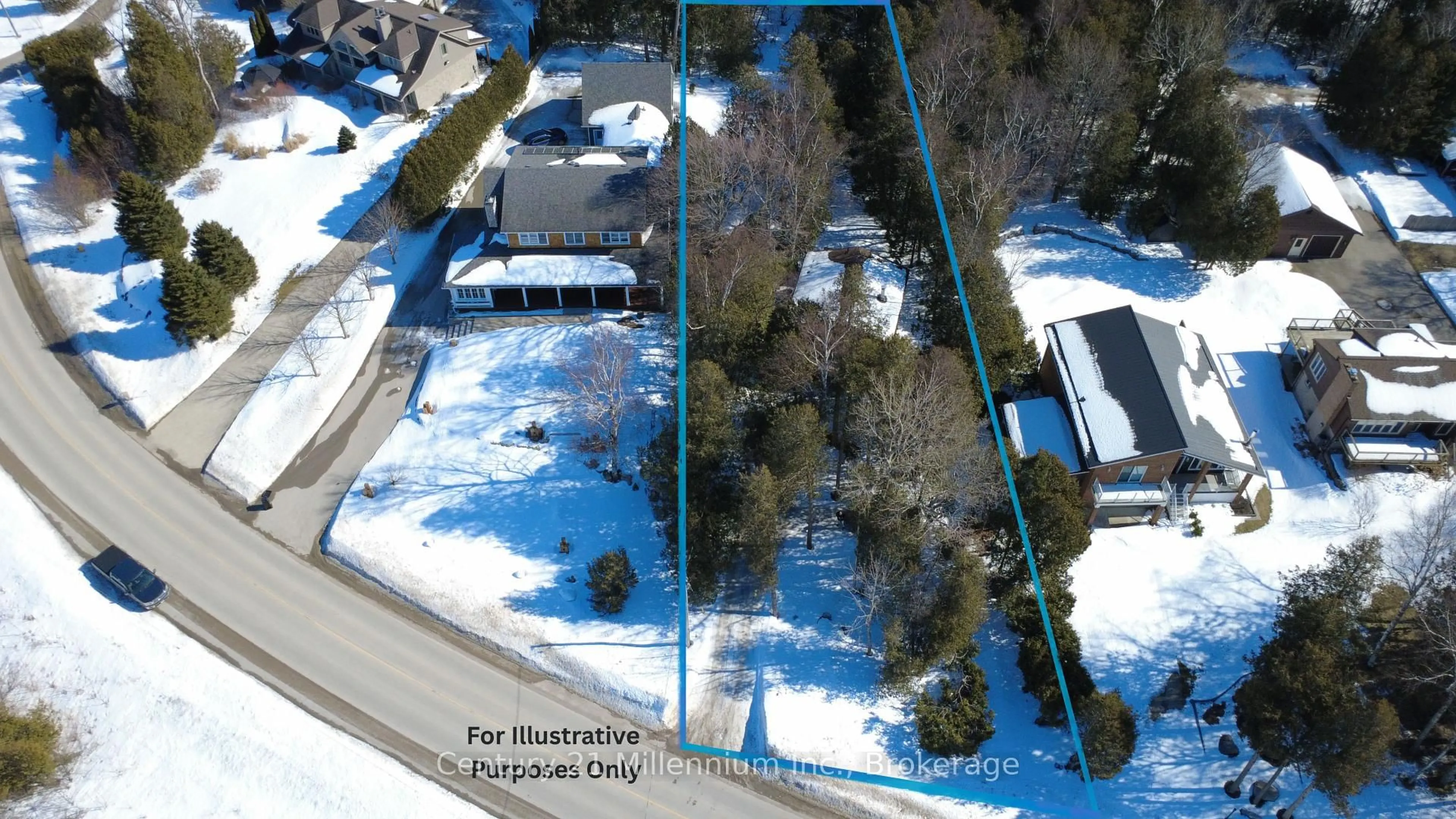 A pic from outside/outdoor area/front of a property/back of a property/a pic from drone, street for 24 Miramichi Bay Rd, Saugeen Shores Ontario N0H 2C6