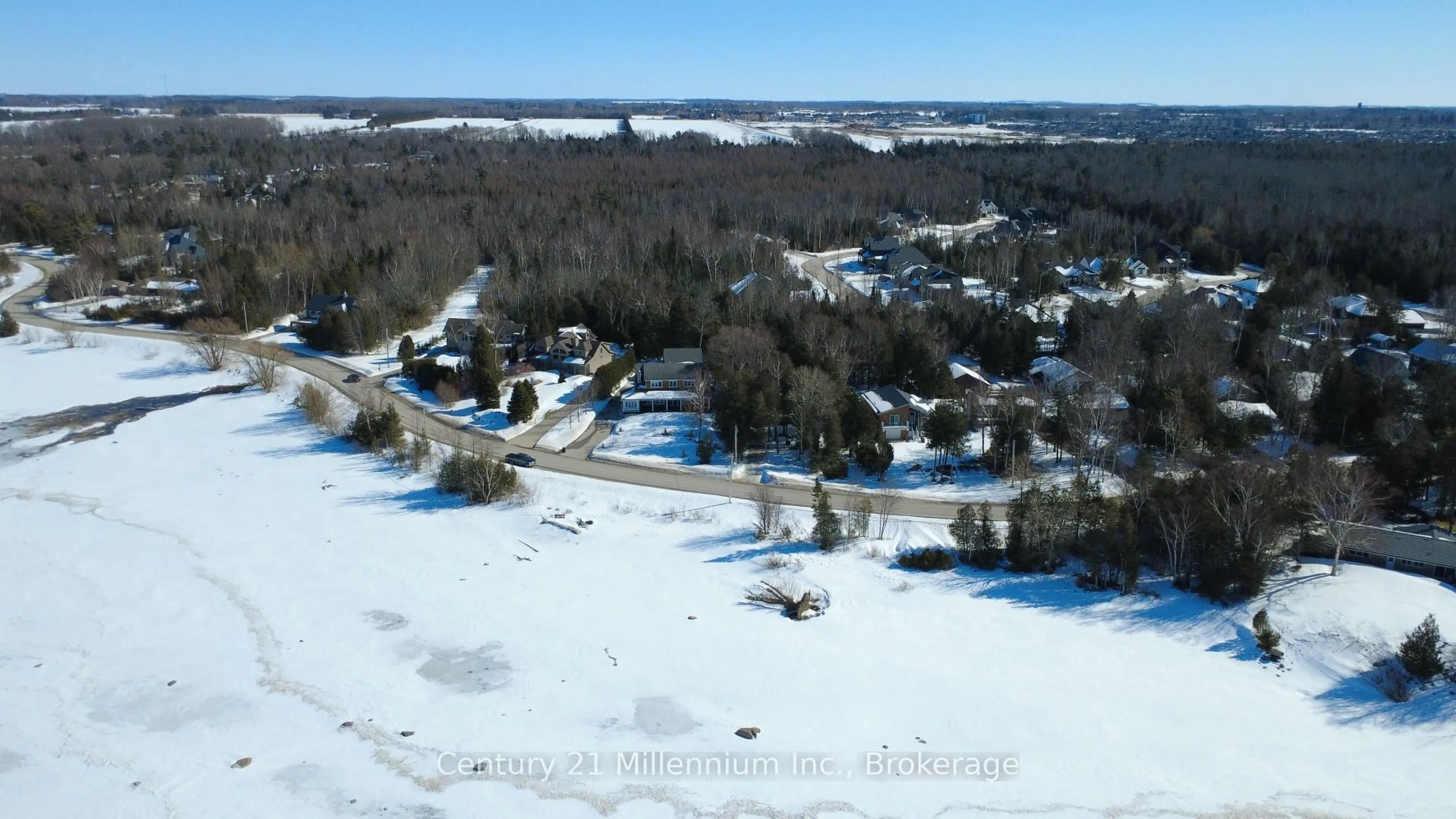 A pic from outside/outdoor area/front of a property/back of a property/a pic from drone, water/lake/river/ocean view for 24 Miramichi Bay Rd, Saugeen Shores Ontario N0H 2C6