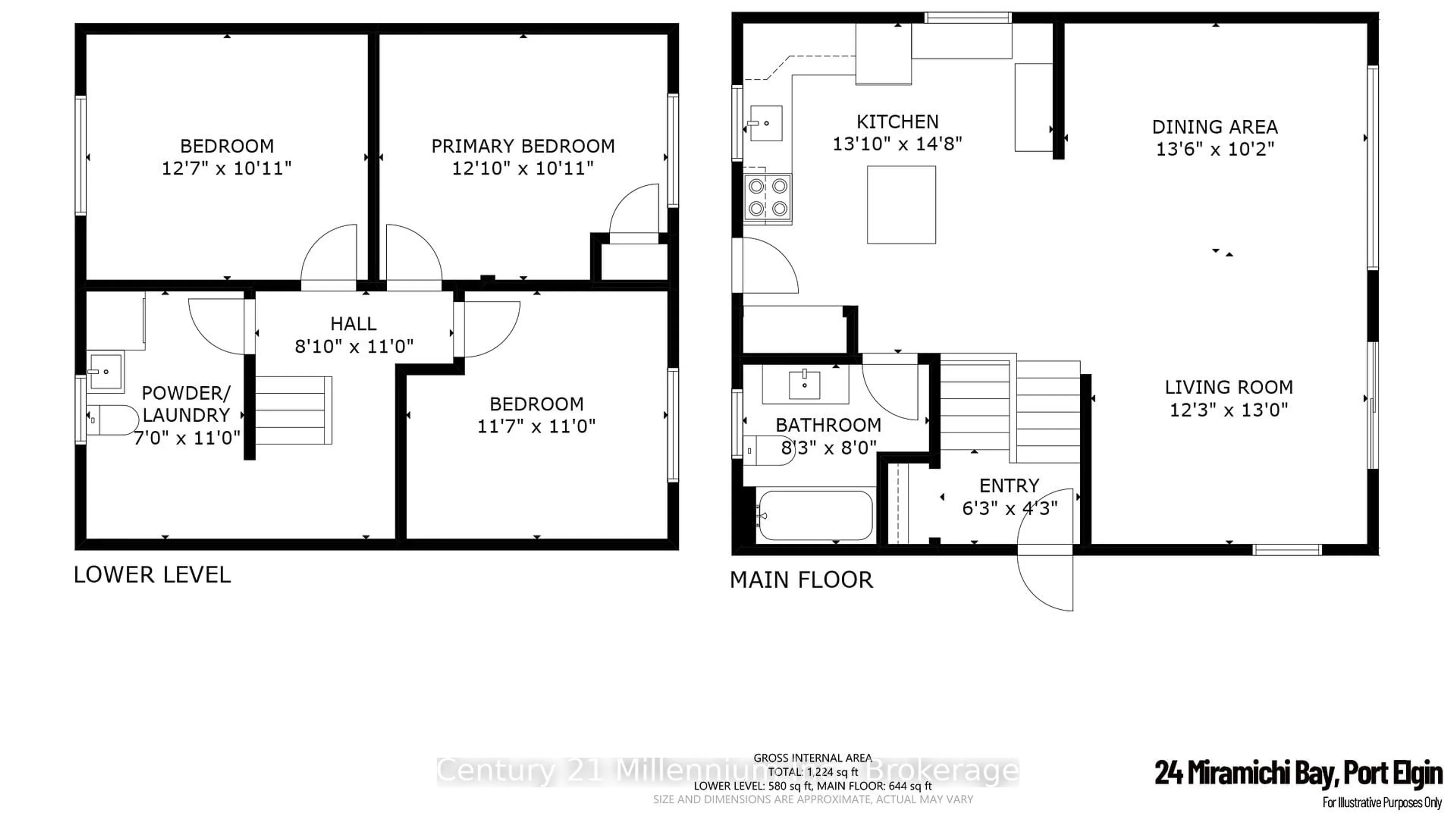 Floor plan for 24 Miramichi Bay Rd, Saugeen Shores Ontario N0H 2C6