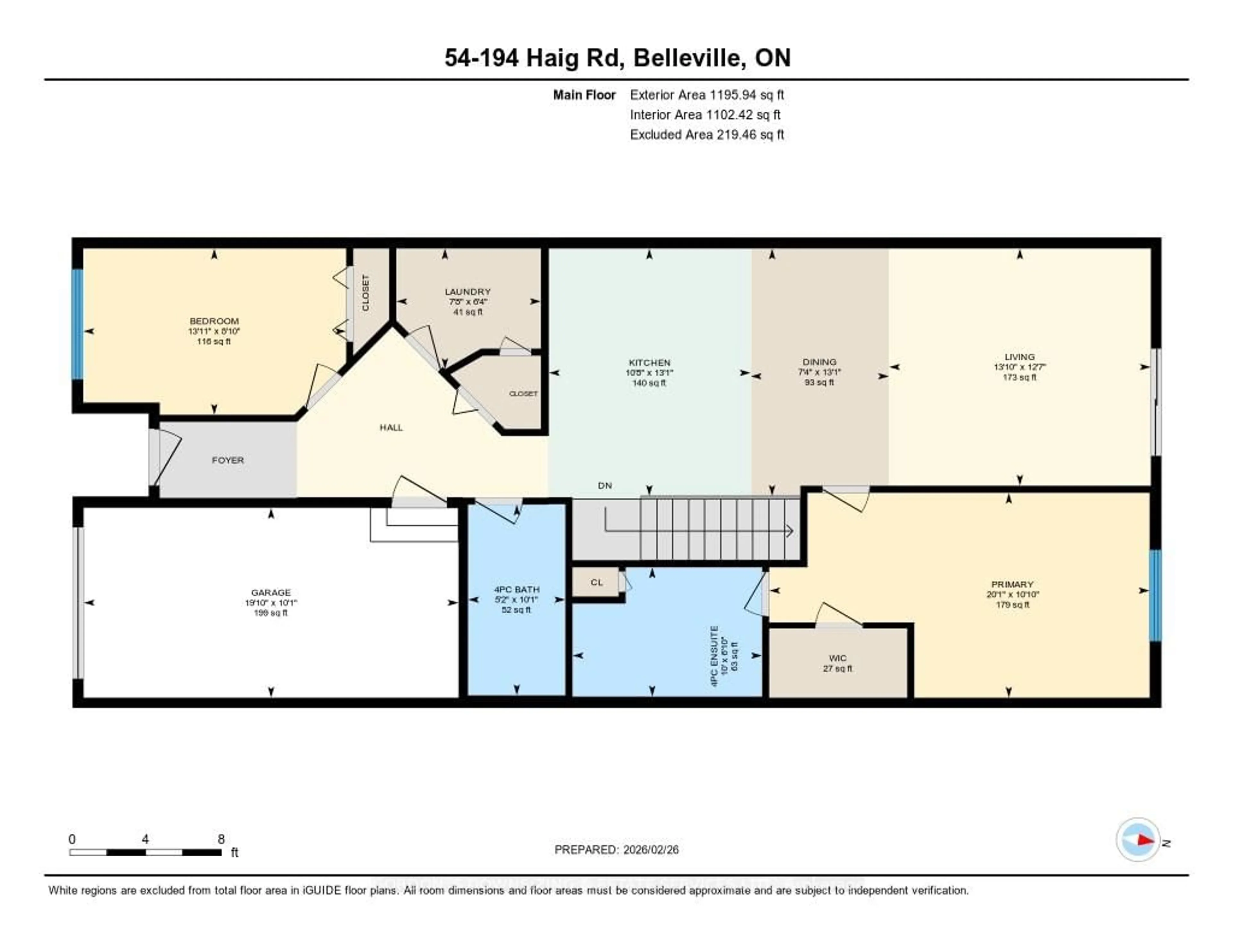 Floor plan for 194 Haig Rd #54, Belleville Ontario K8N 0A8