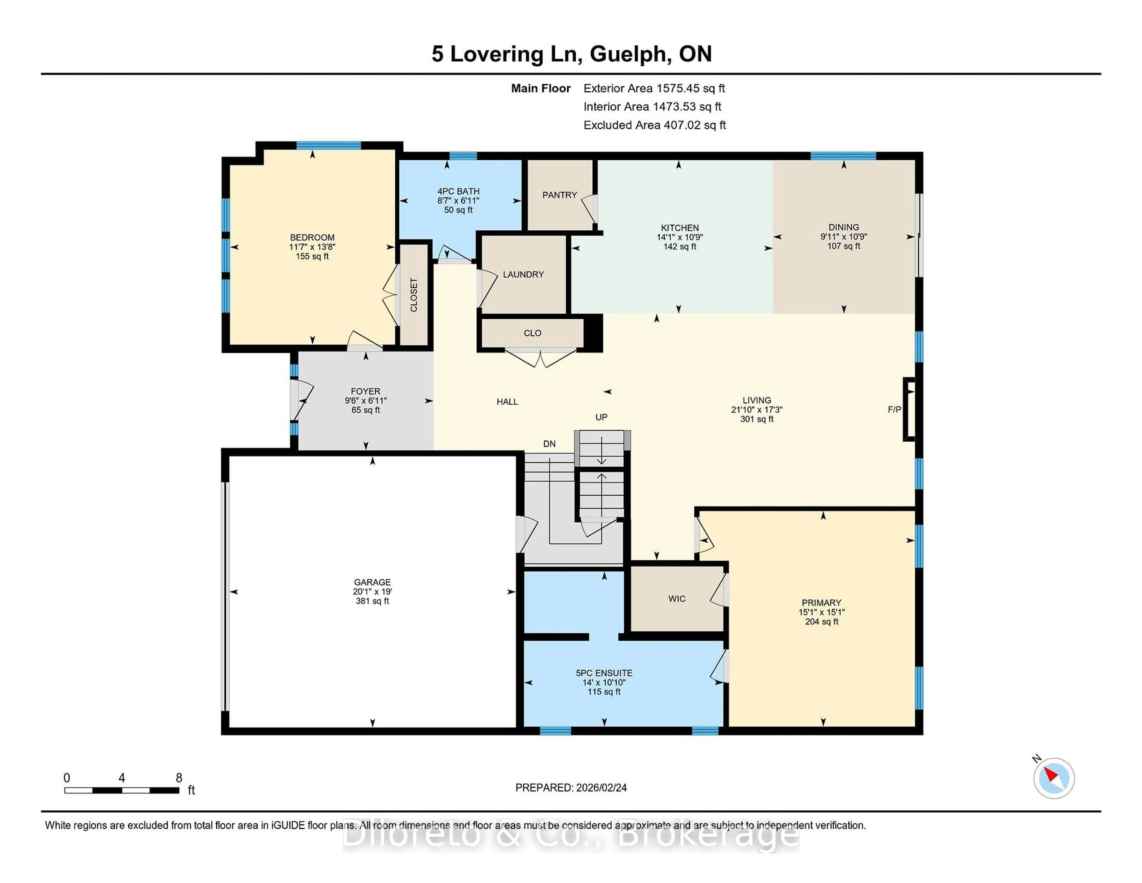 Floor plan for 5 Lovering Lane, Guelph Ontario N1L 0H3
