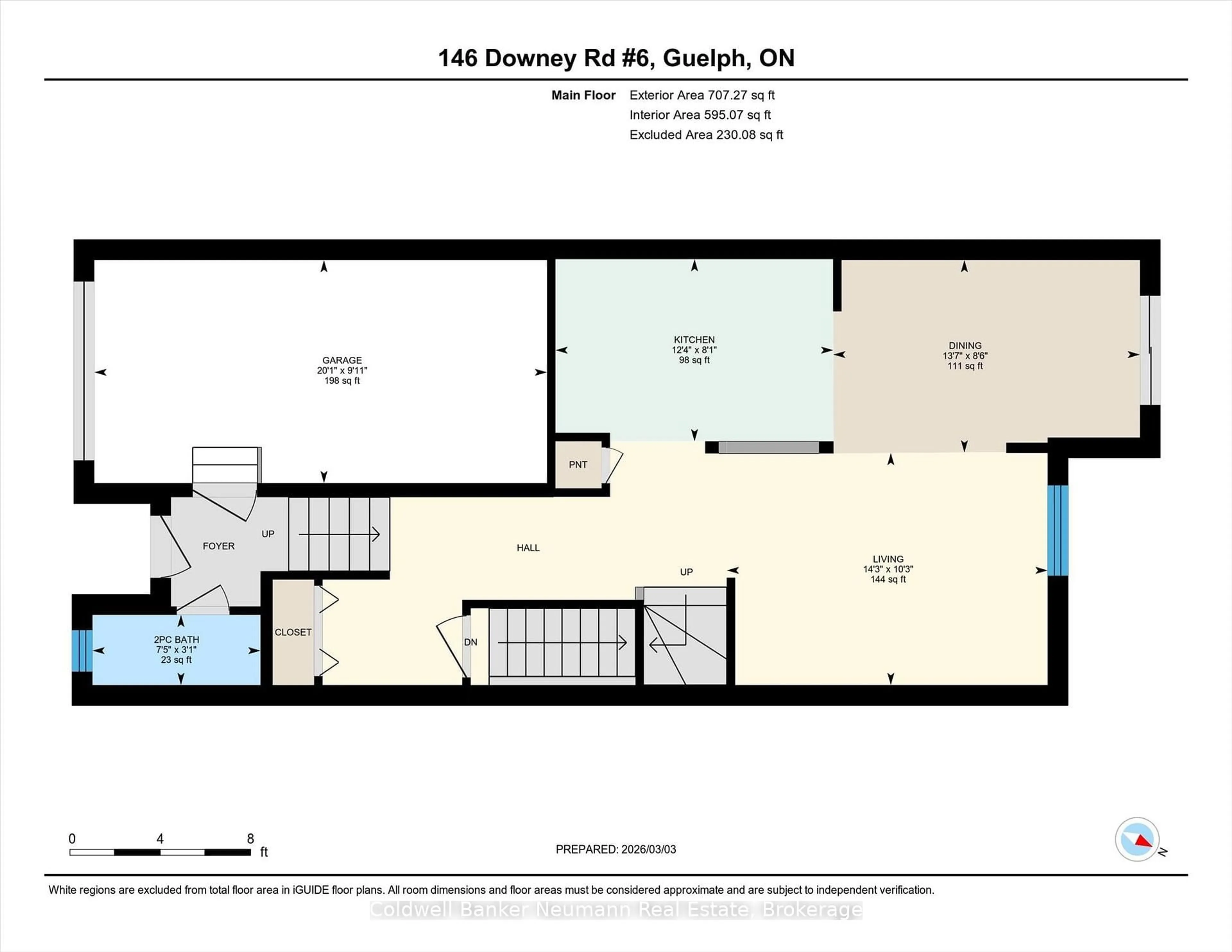 Floor plan for 146 Downey Rd #6, Guelph Ontario N1C 0A2