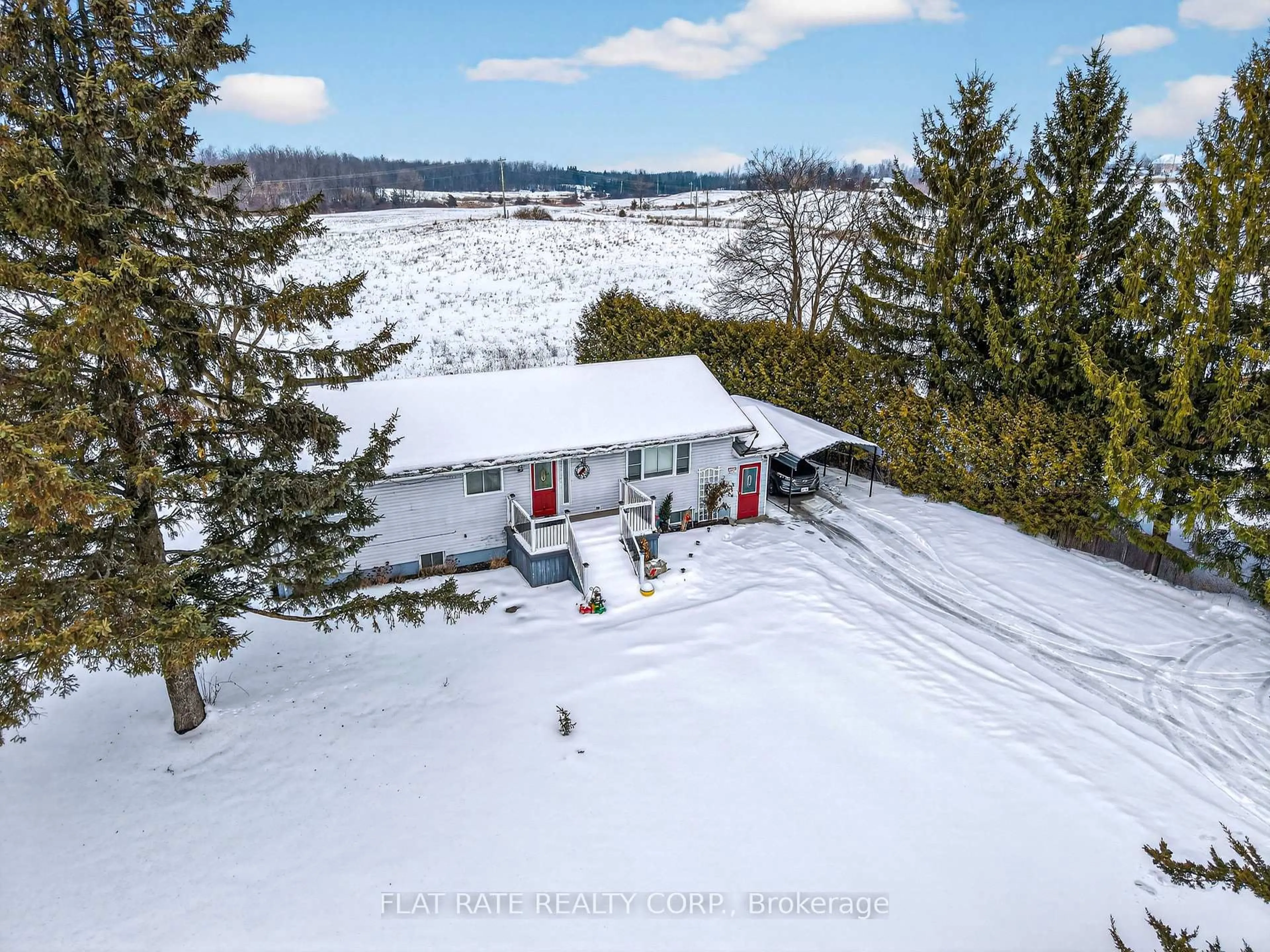 A pic from outside/outdoor area/front of a property/back of a property/a pic from drone, unknown for 6378 County Road 30, Trent Hills Ontario K0L 1L0