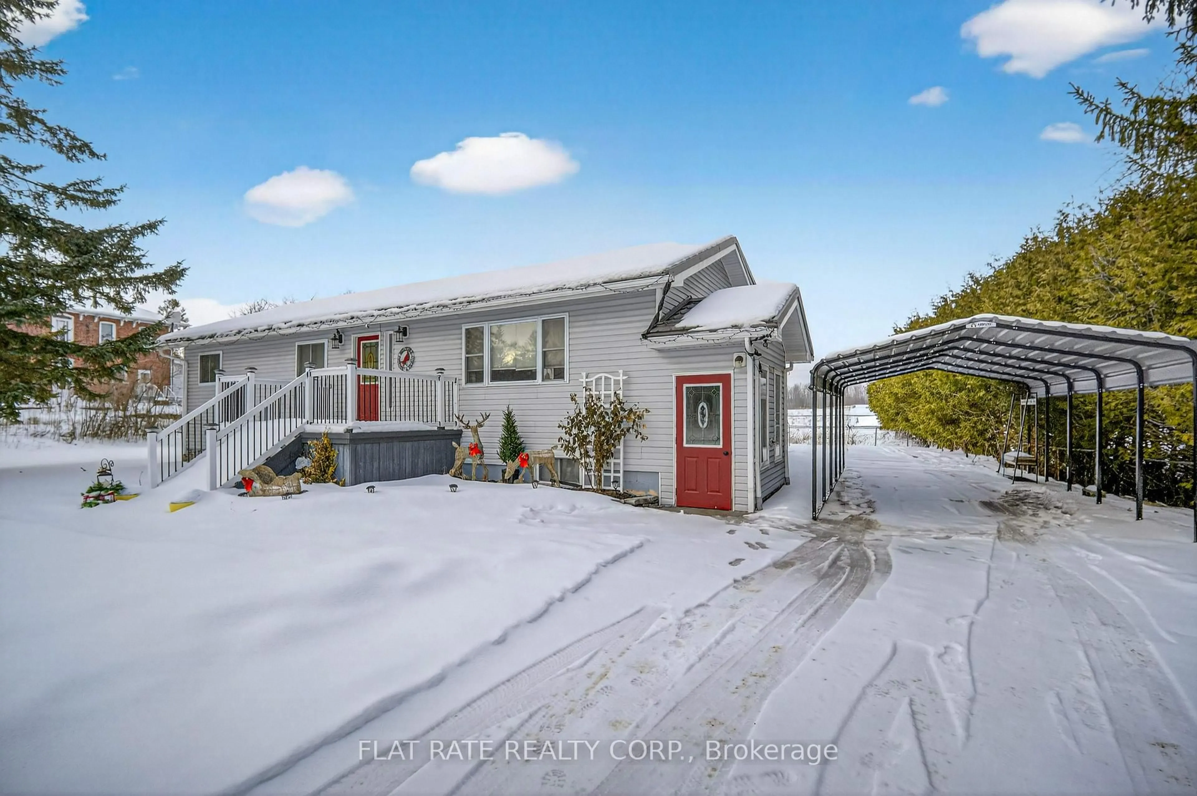 A pic from outside/outdoor area/front of a property/back of a property/a pic from drone, unknown for 6378 County Road 30, Trent Hills Ontario K0L 1L0