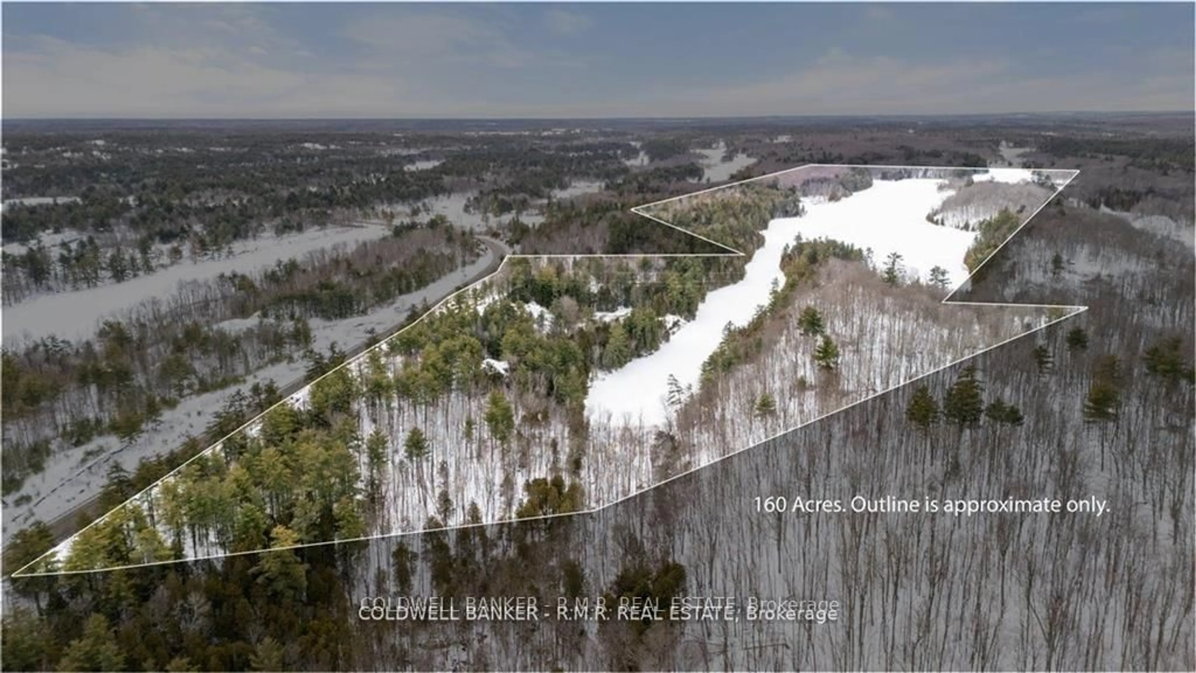 A pic from outside/outdoor area/front of a property/back of a property/a pic from drone, forest/trees view for 8860 County Rd 41, Kaladar Ontario K0H 1Z0