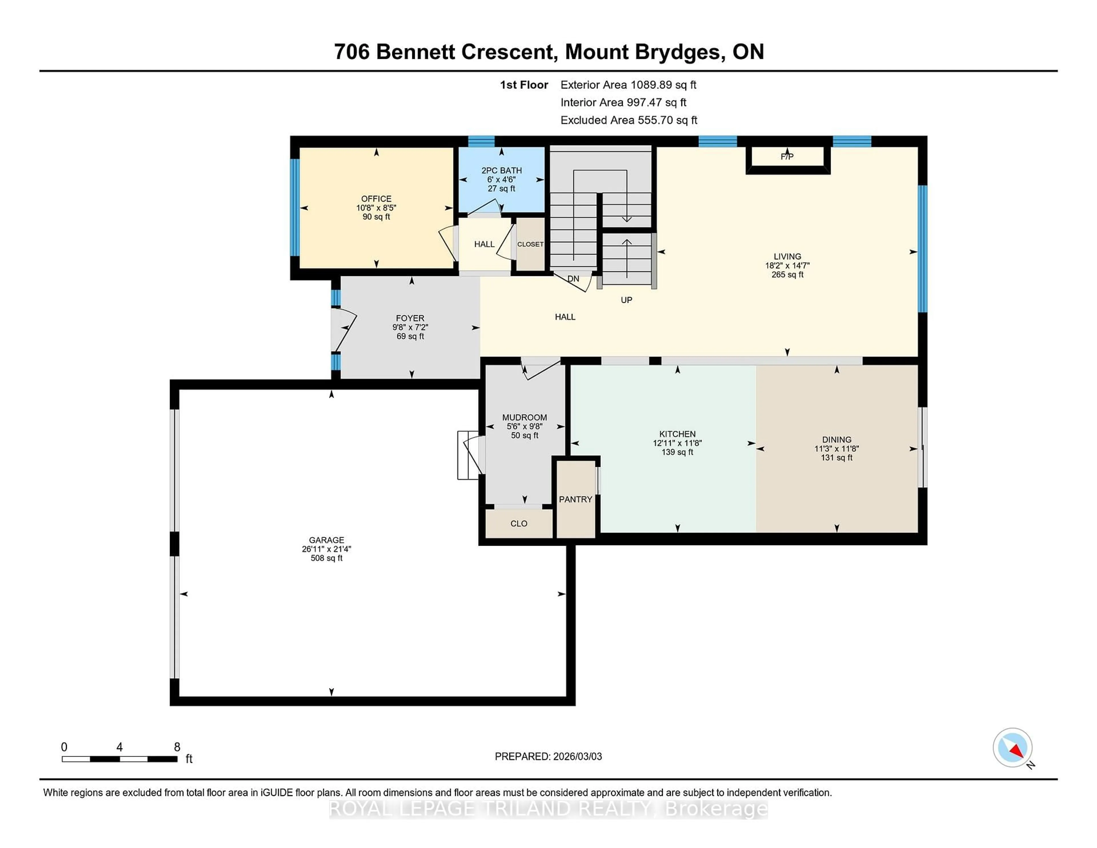 Floor plan for 706 Bennett Cres, Strathroy-Caradoc Ontario N0L 1W0