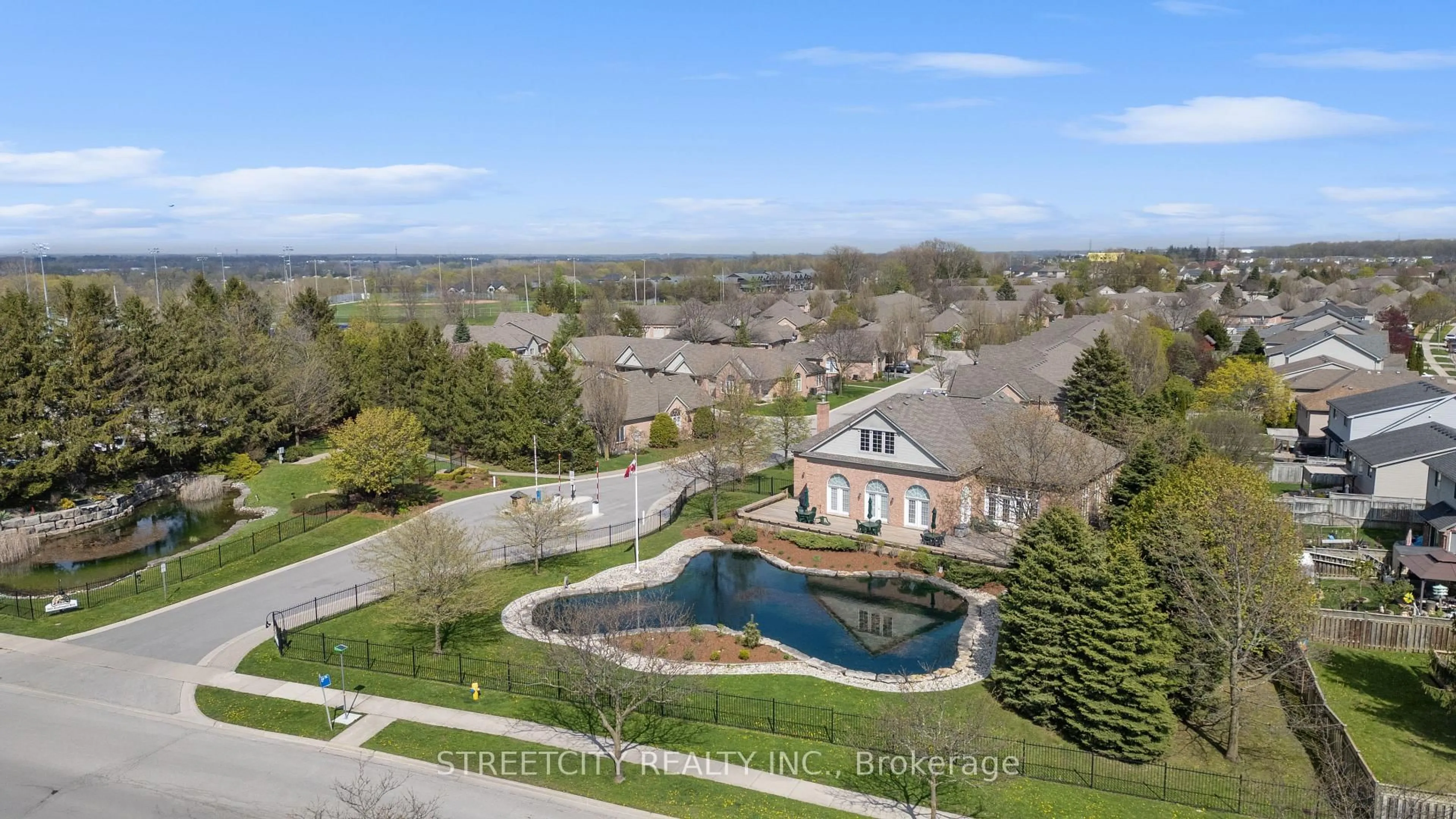 A pic from outside/outdoor area/front of a property/back of a property/a pic from drone, water/lake/river/ocean view for 2025 Meadowgate Blvd #211, London South Ontario N6M 1K9