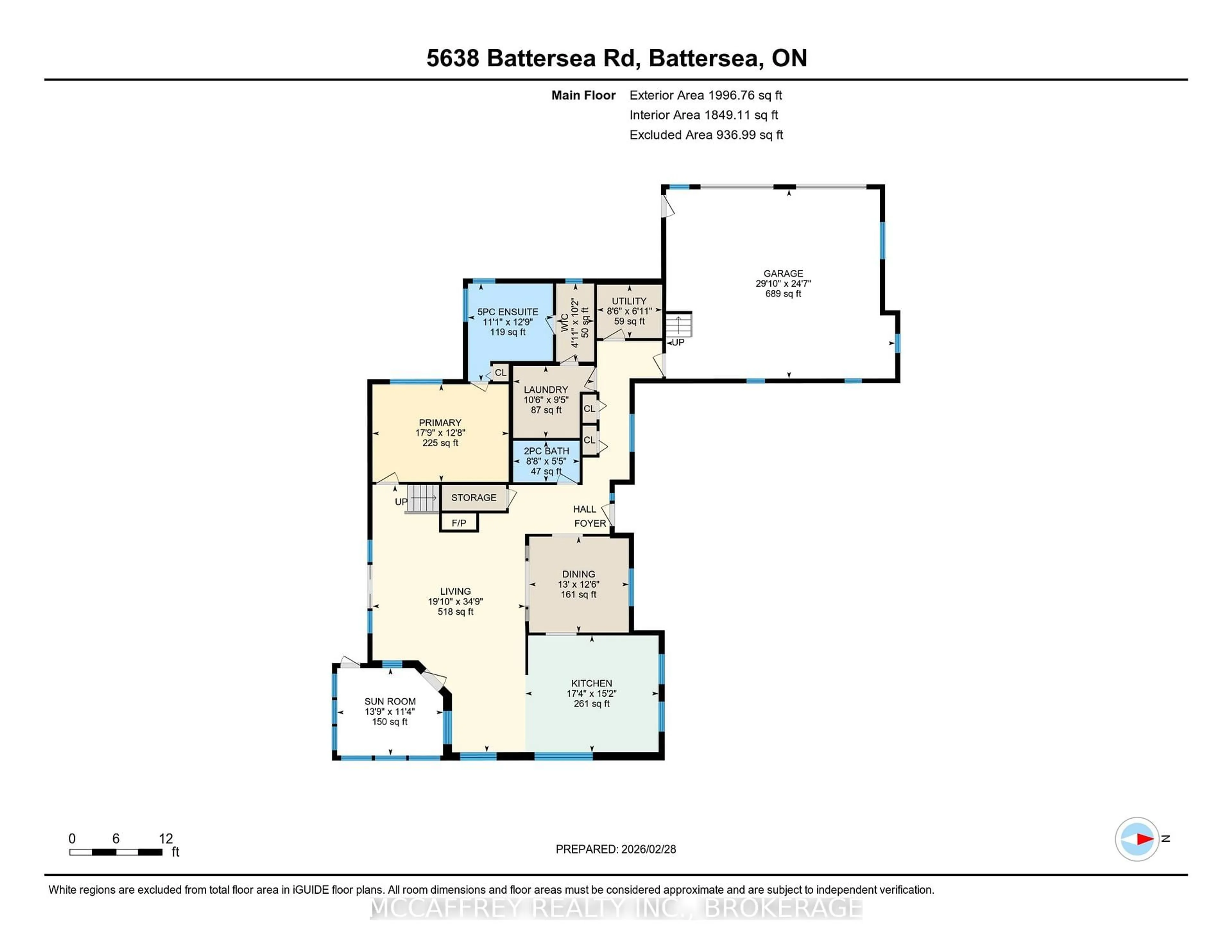 Floor plan for 5638 Battersea Rd, Battersea Ontario K0H 1H0