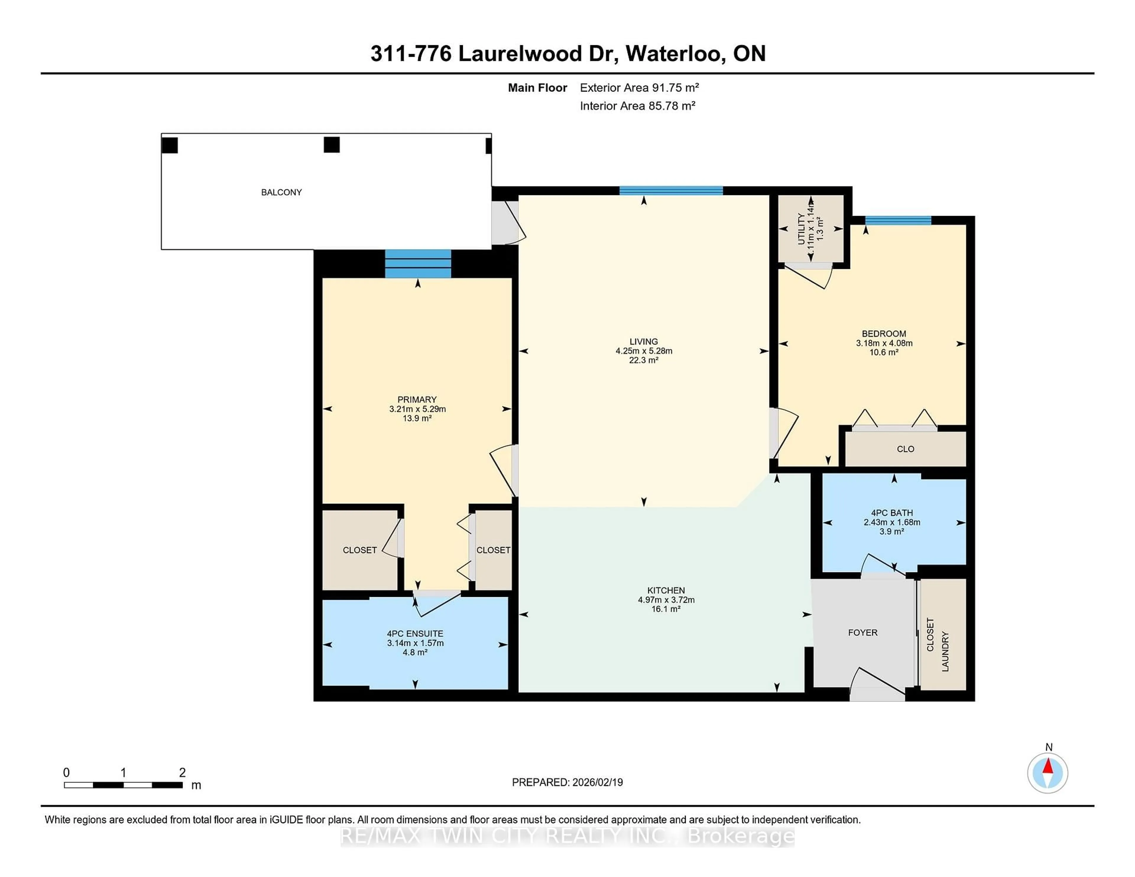 Floor plan for 776 Laurelwood Dr #311, Waterloo Ontario N2V 0A8
