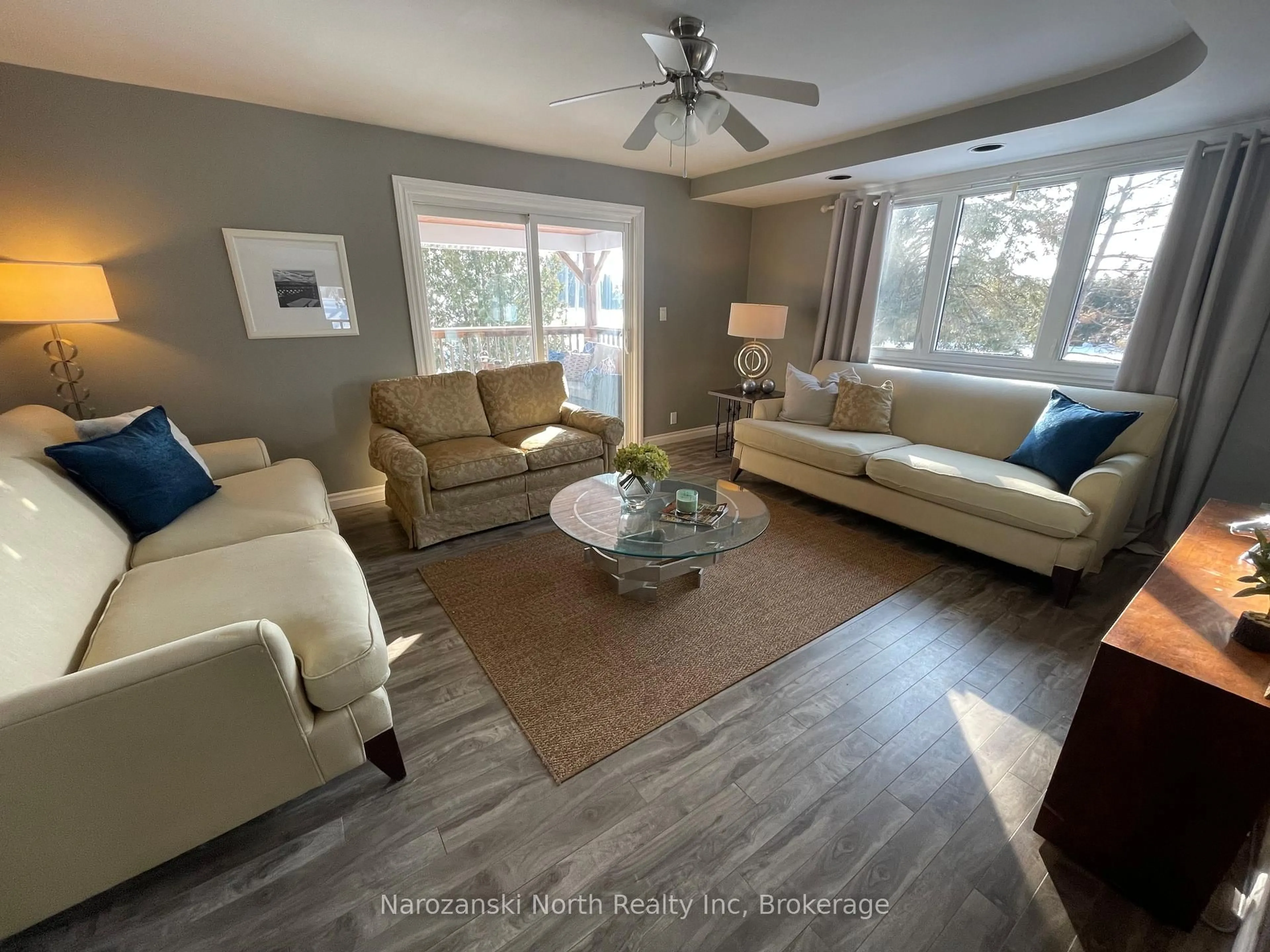 Living room with furniture, unknown for 701 Highway 64, French River Ontario P0M 1A0