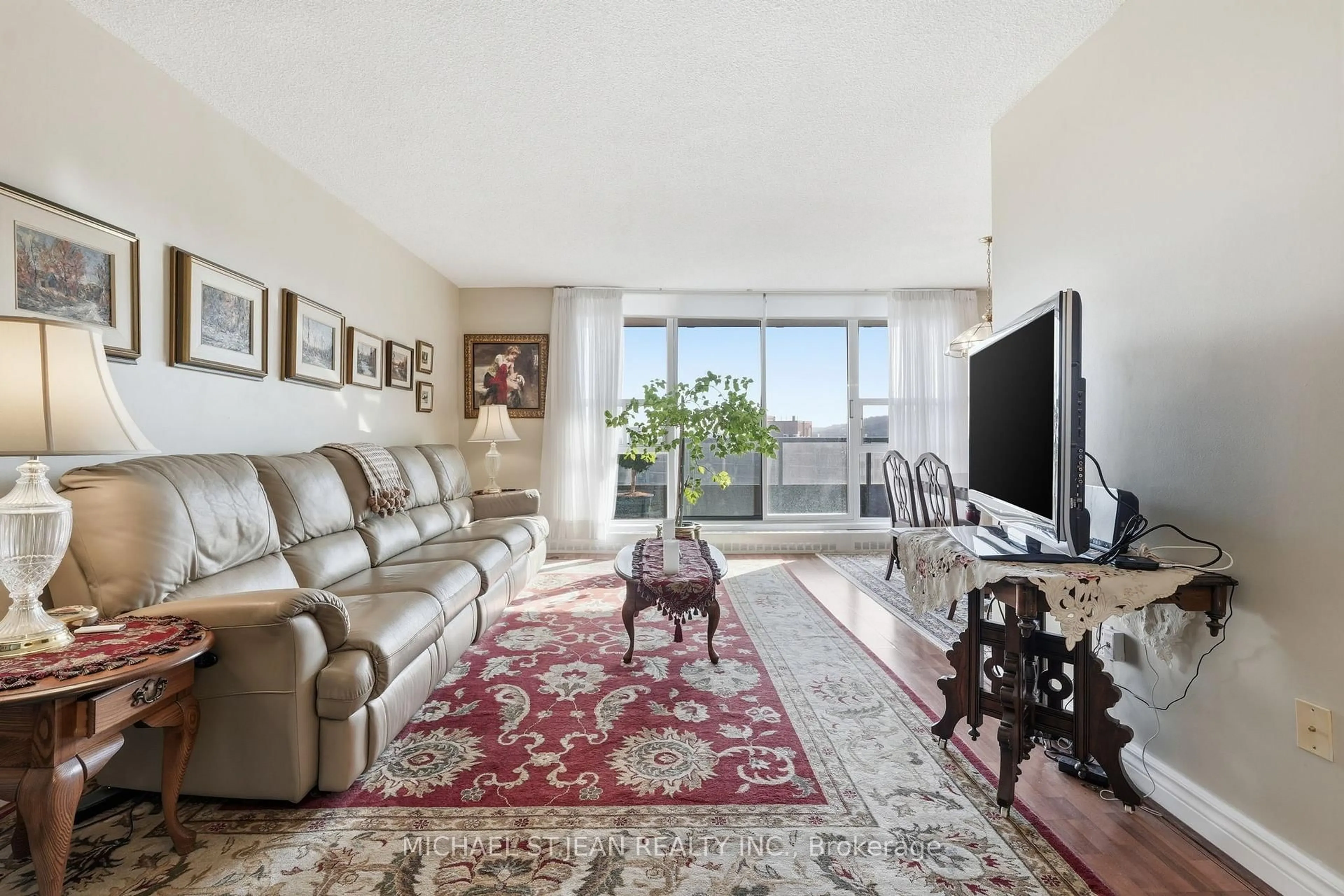 Living room with furniture, unknown for 1966 Main St #1408, Hamilton Ontario L8S 1J6