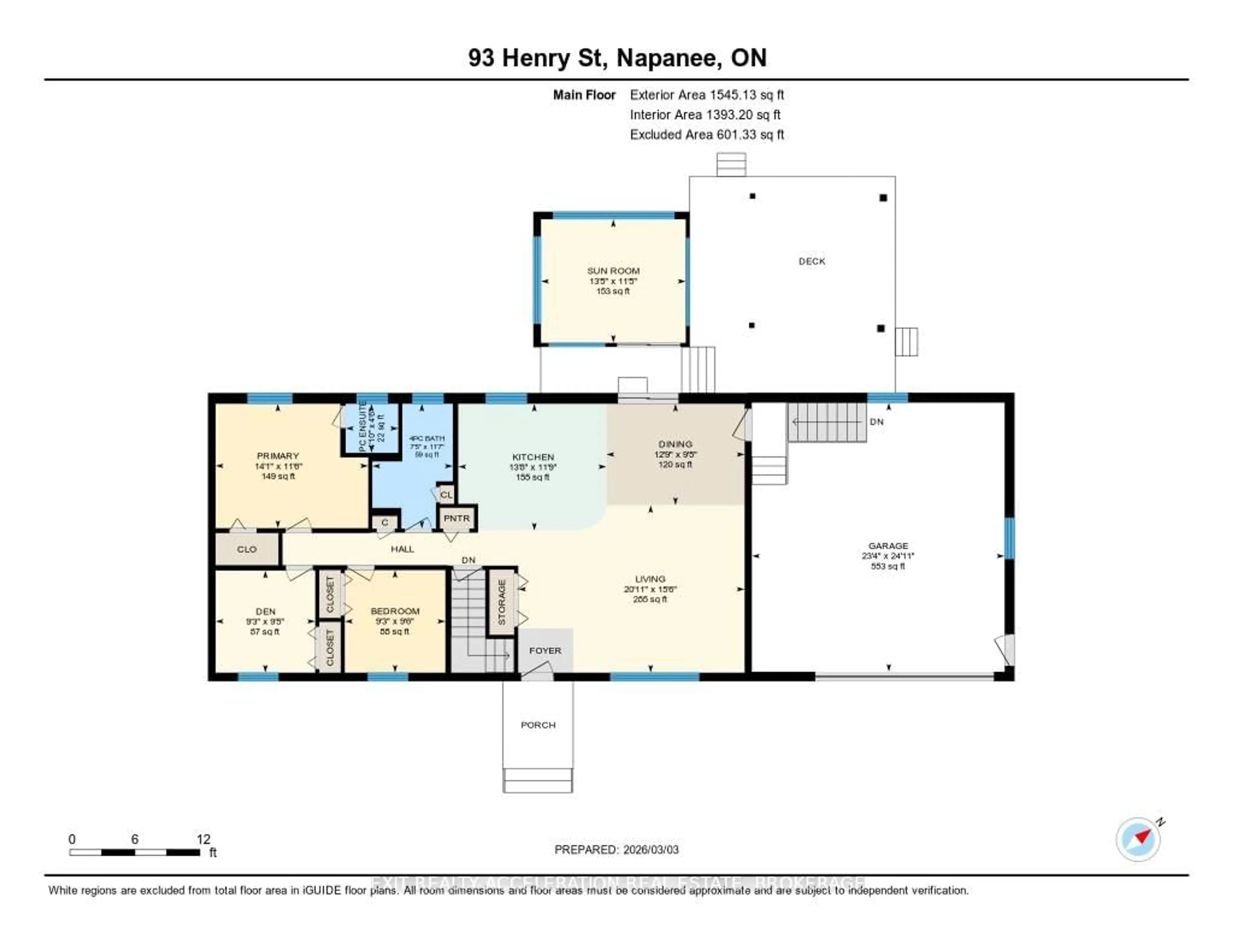 Floor plan for 93 Henry St, Greater Napanee Ontario K7R 3A6