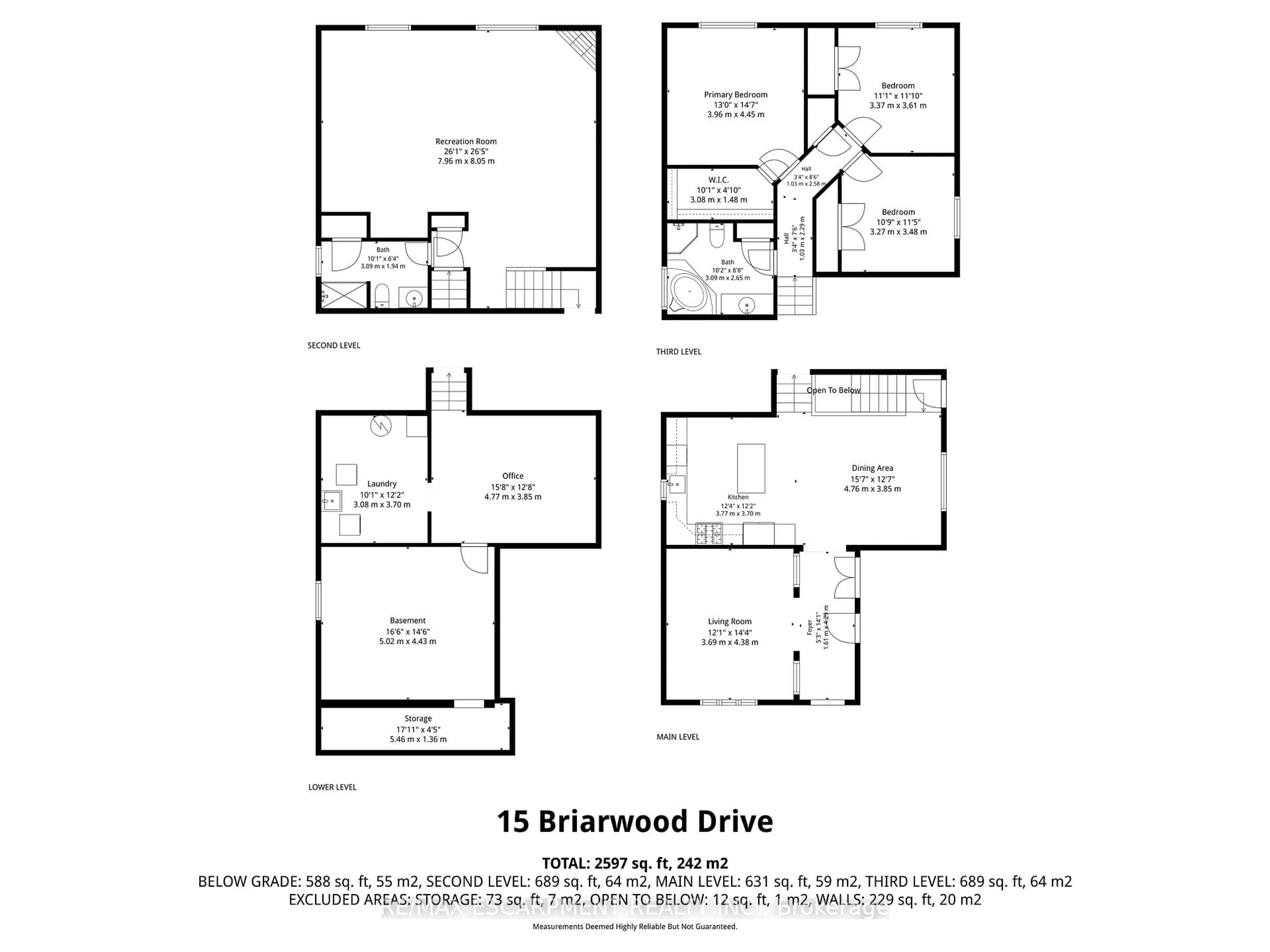 Floor plan for 5 Briarwood Dr, St. Catharines Ontario L2S 4A7