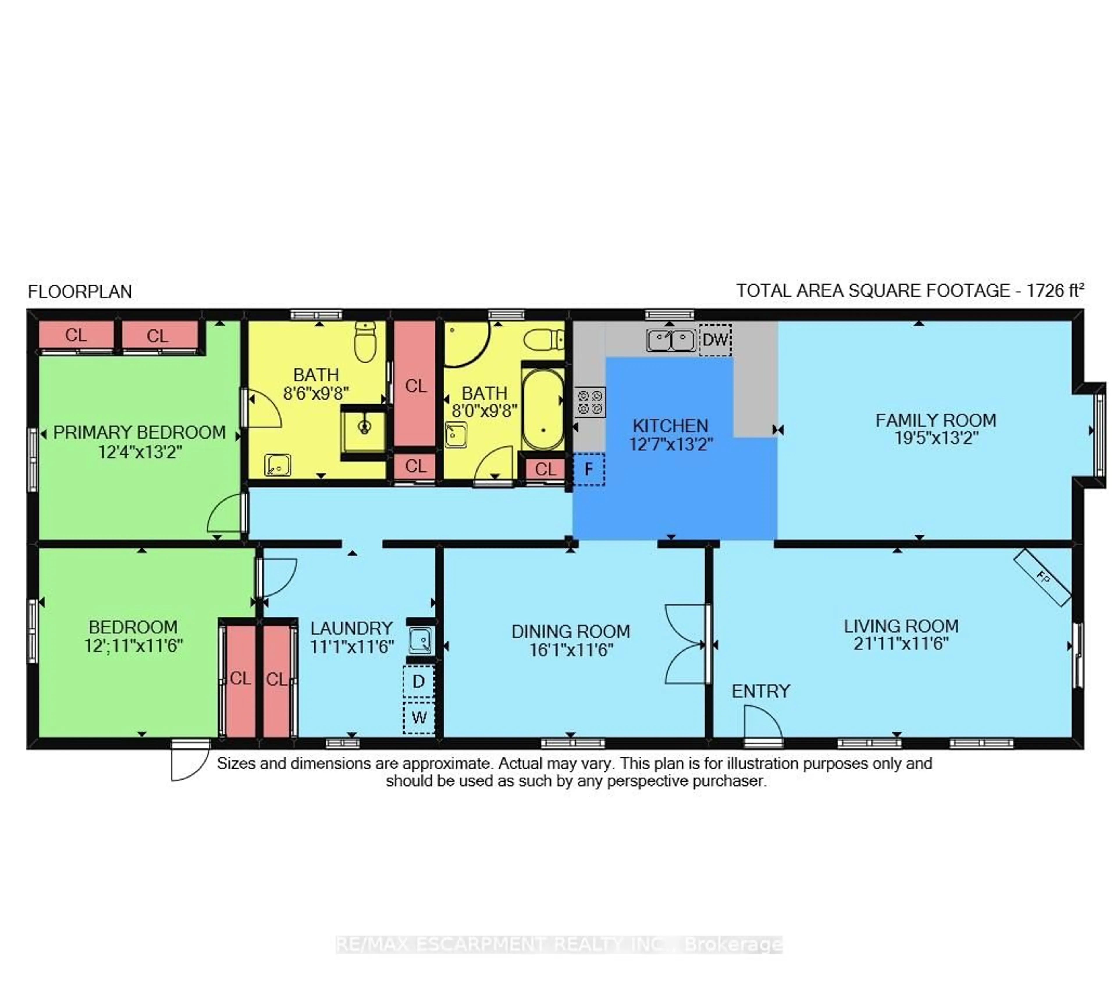 Floor plan for 3033 Townline Rd #154, Fort Erie Ontario L0S 1S1