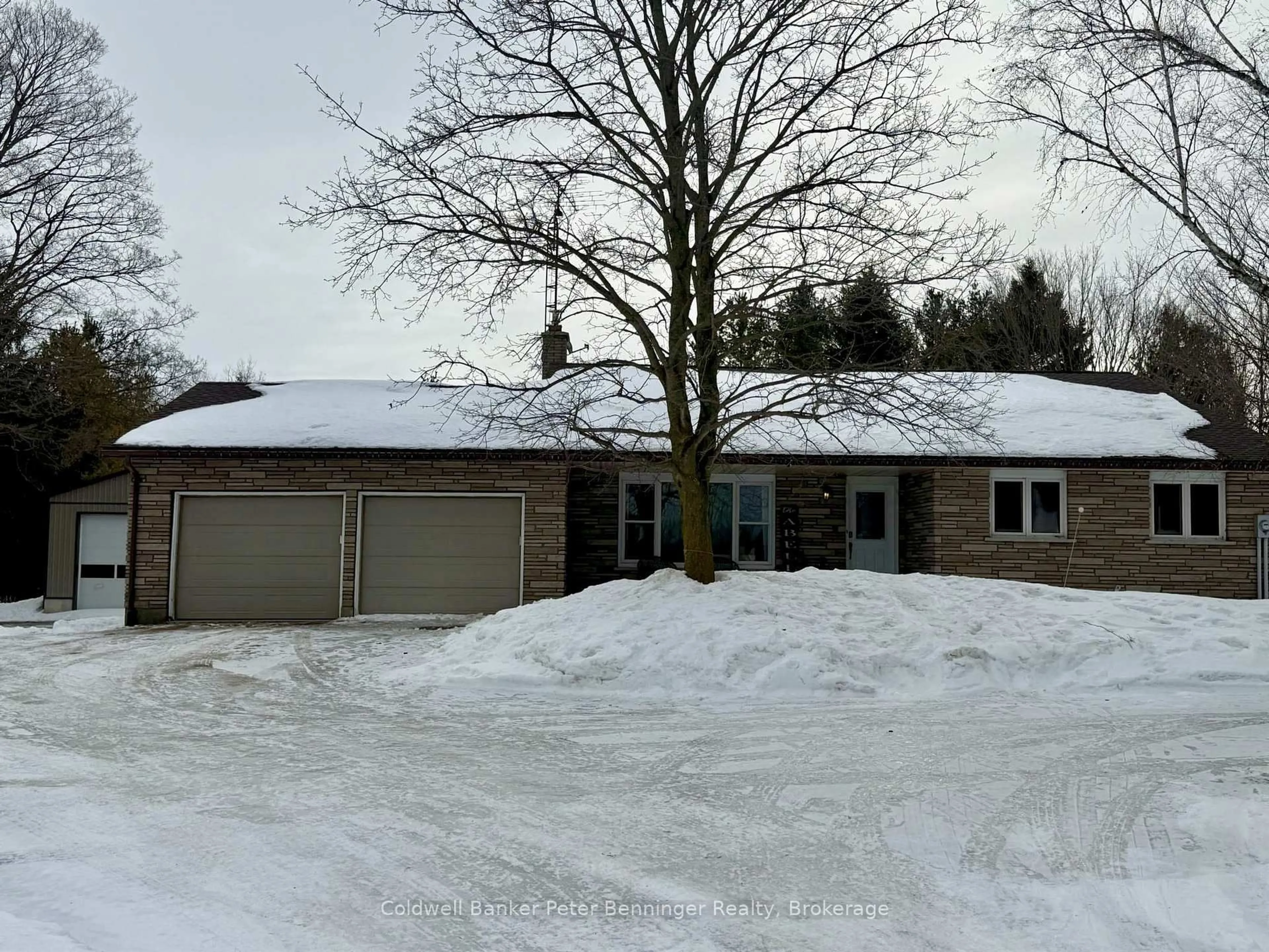 A pic from outside/outdoor area/front of a property/back of a property/a pic from drone, street for 3408 Bruce Road 1 Rd, Brockton Ontario N0G 2N0