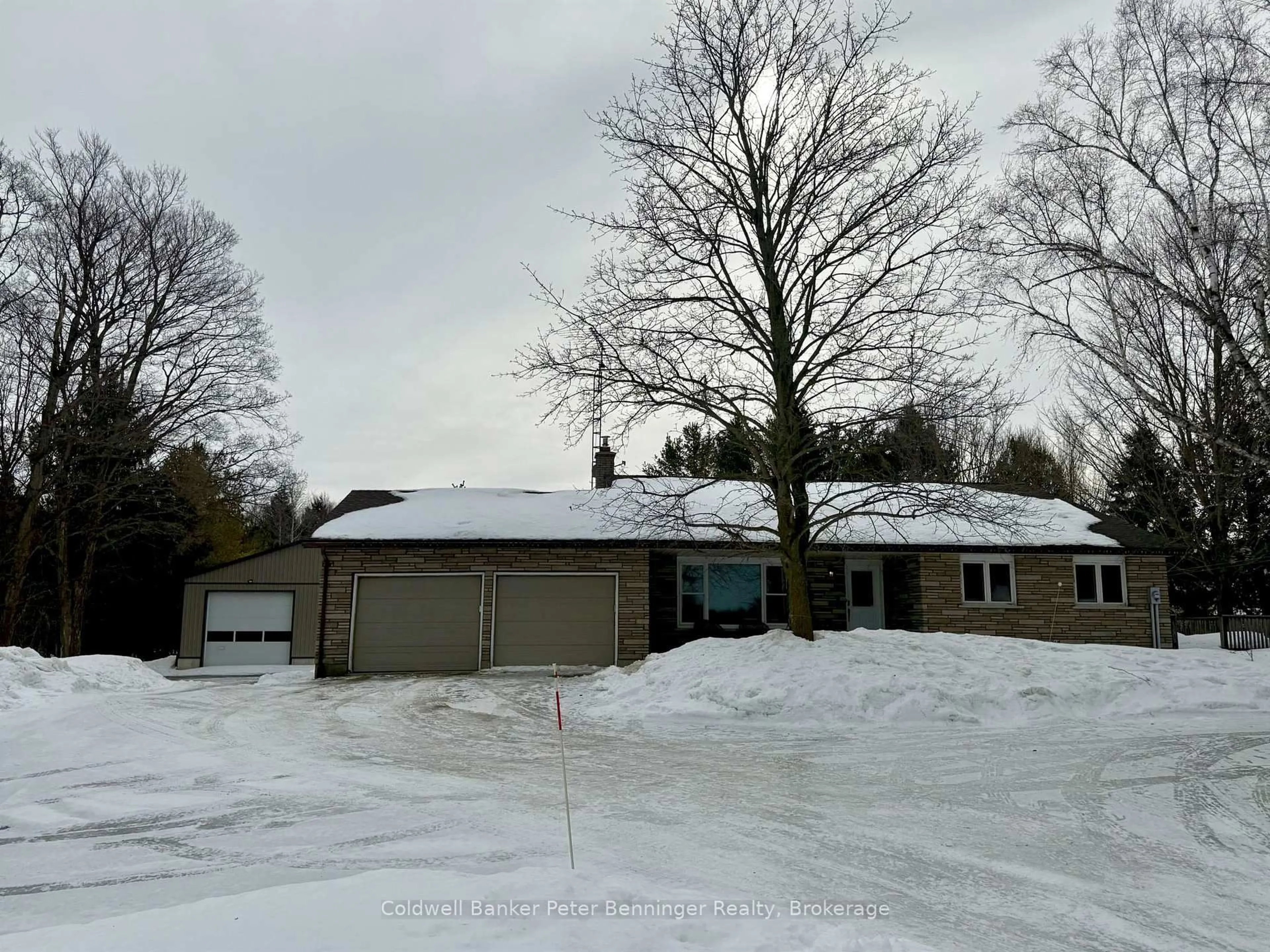 A pic from outside/outdoor area/front of a property/back of a property/a pic from drone, street for 3408 Bruce Road 1 Rd, Brockton Ontario N0G 2N0
