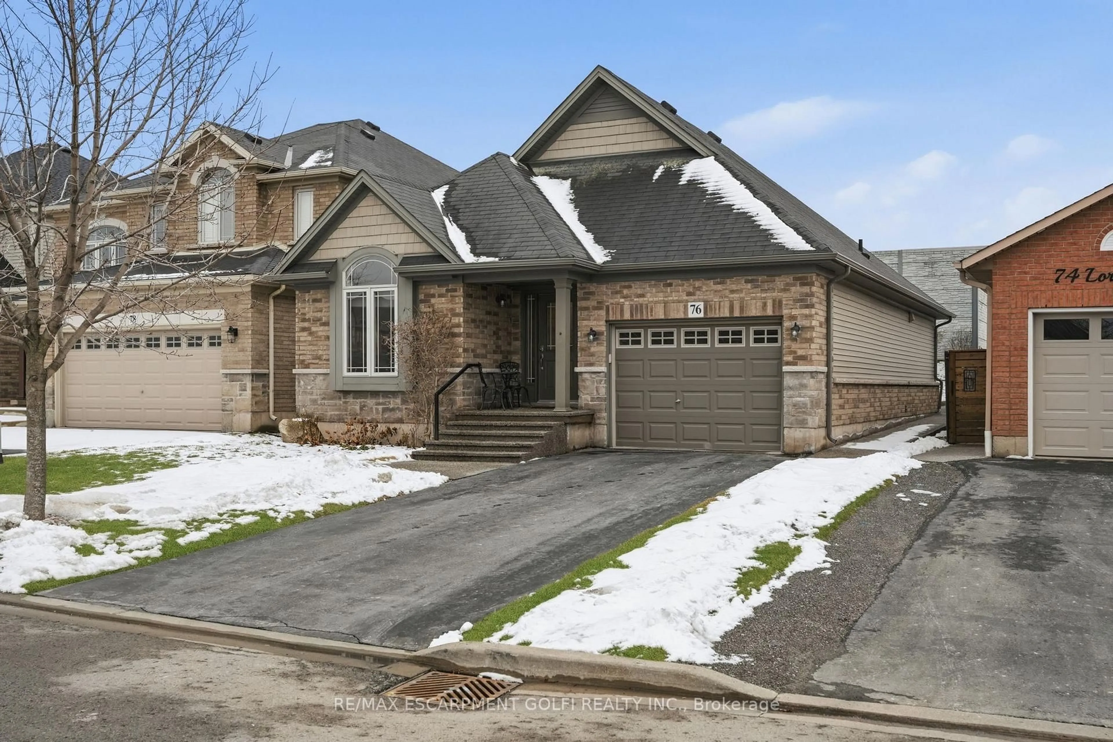 Home with brick exterior material, street for 76 Lorne Ave, Grimsby Ontario L3M 0C7