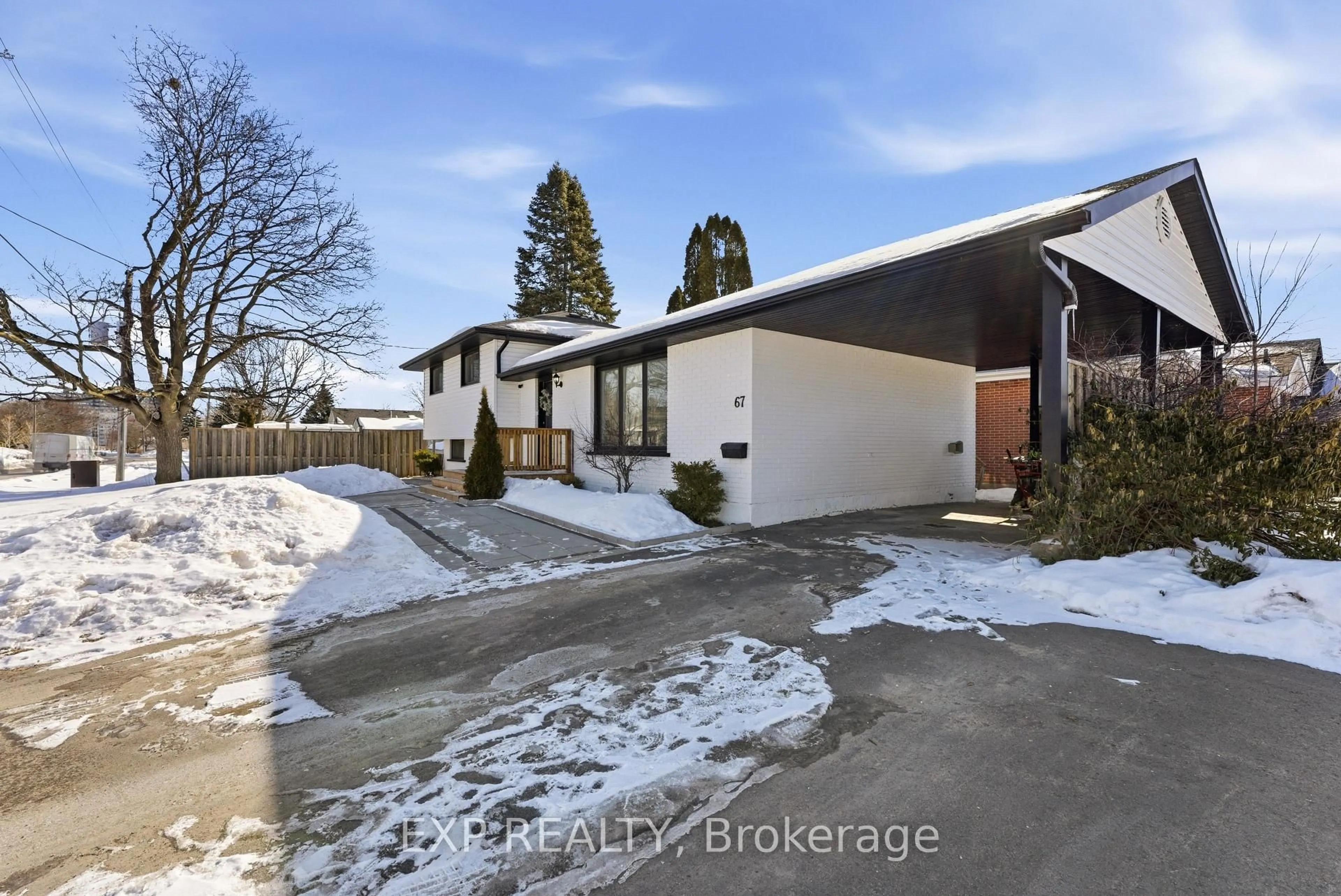 A pic from outside/outdoor area/front of a property/back of a property/a pic from drone, street for 67 Leland Dr, Belleville Ontario K8P 1G4