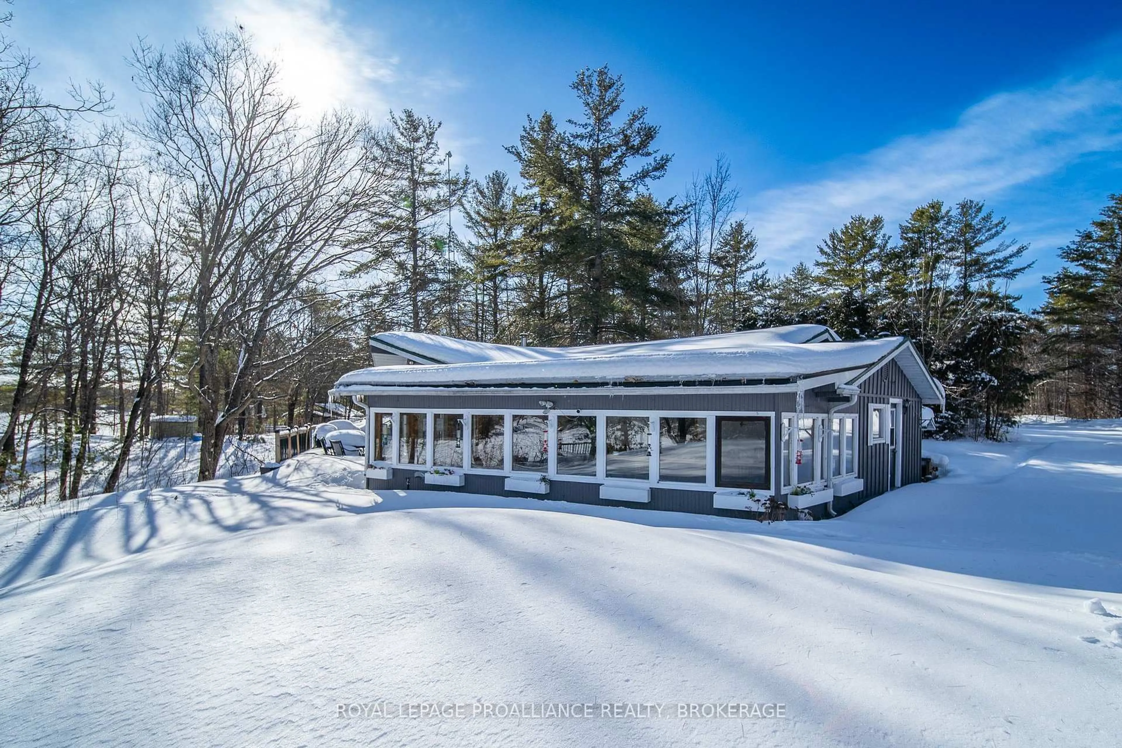 A pic from outside/outdoor area/front of a property/back of a property/a pic from drone, street for 1535 Dwyer Lane, Kaladar Ontario K0K 1Z0