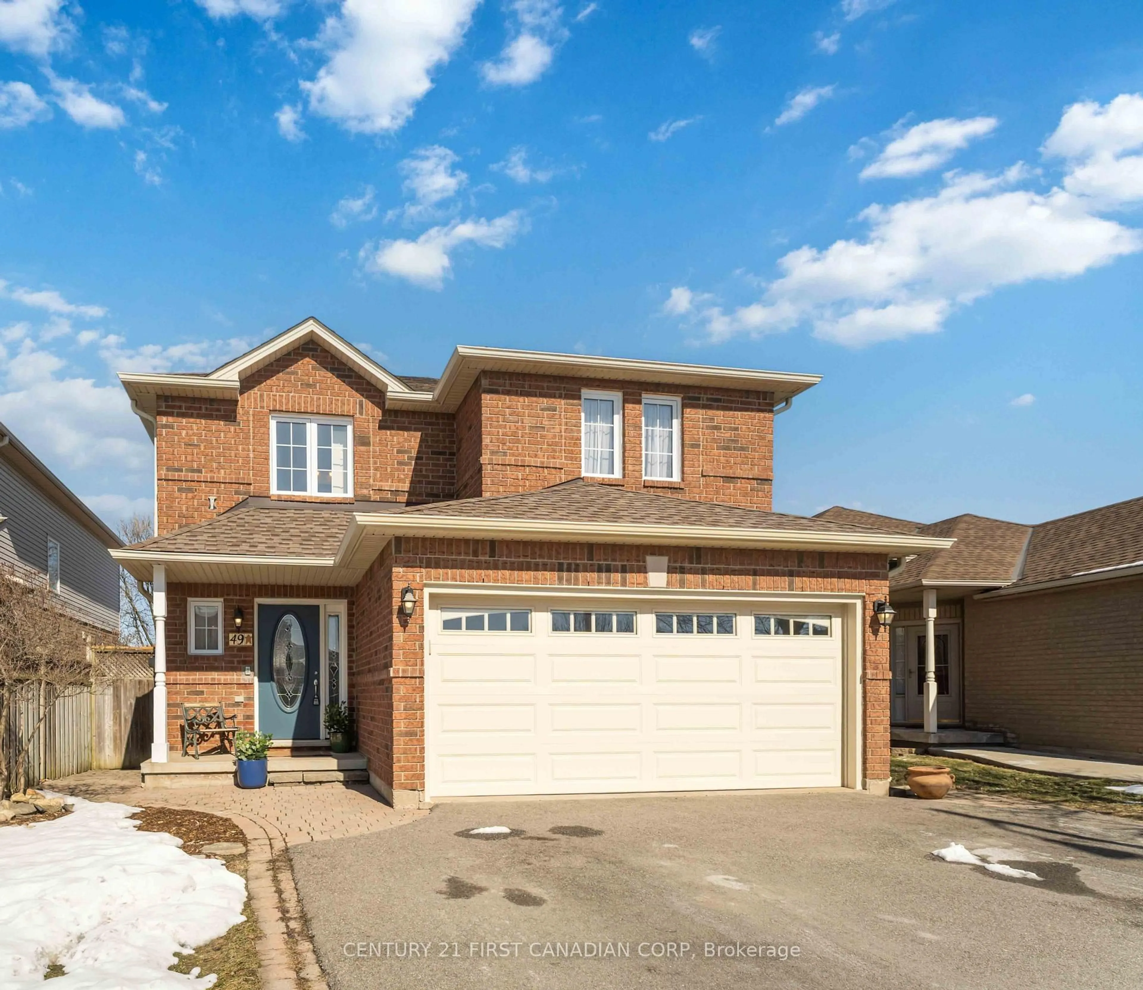 Home with brick exterior material, street for 49 Foxtrot Dr, Hamilton Ontario L8J 3T5