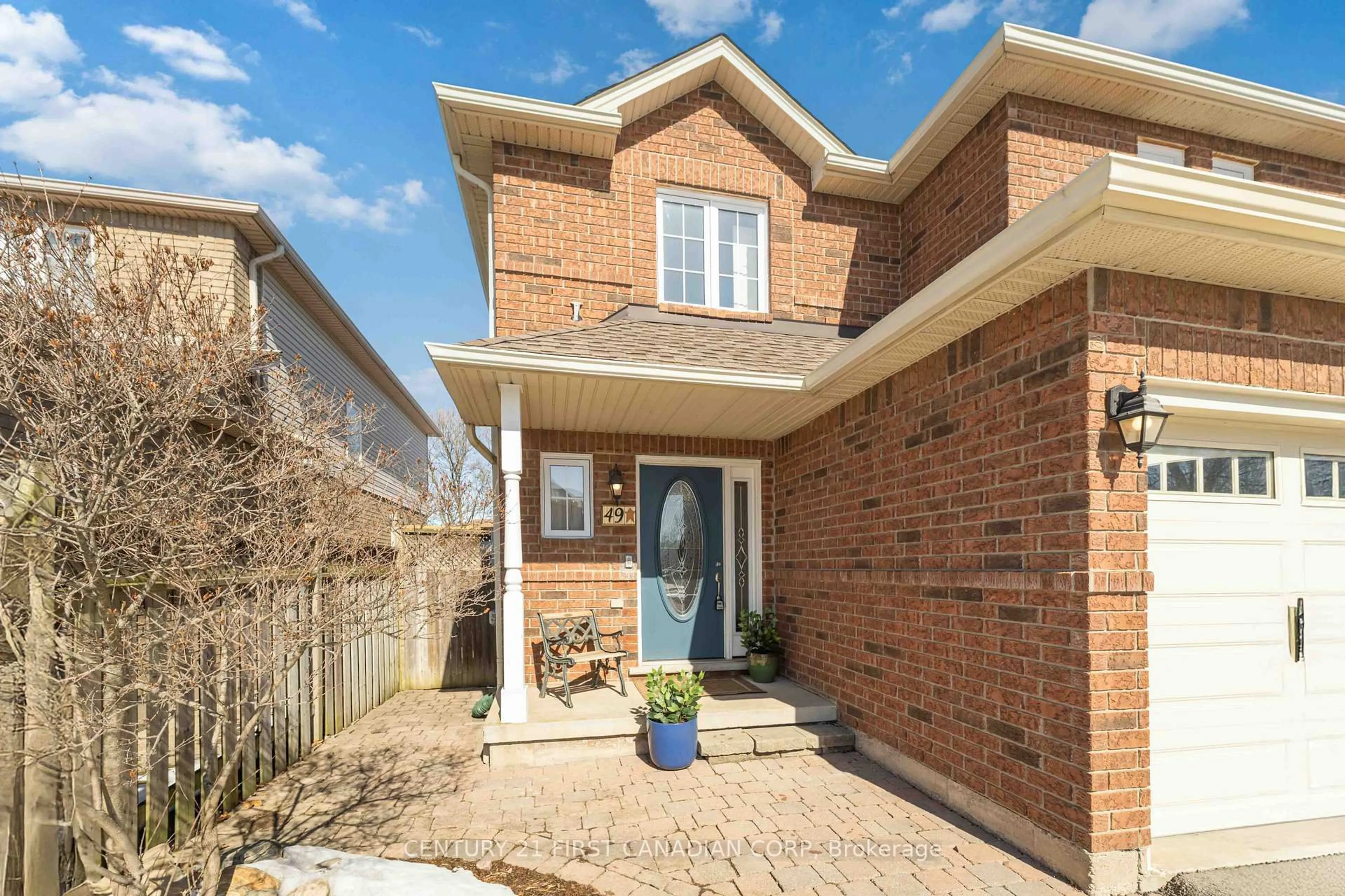 Home with brick exterior material, street for 49 Foxtrot Dr, Hamilton Ontario L8J 3T5