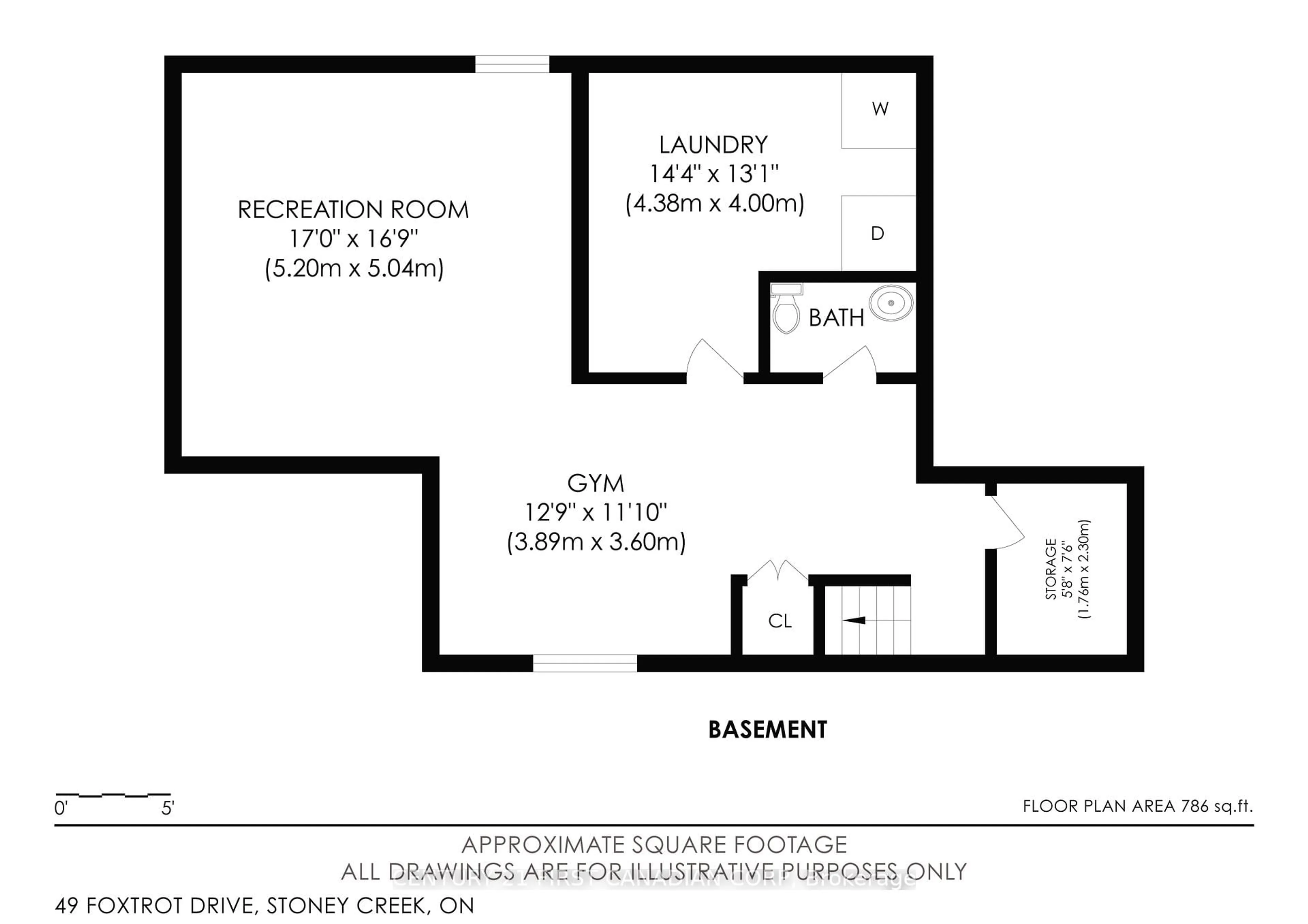 Floor plan for 49 Foxtrot Dr, Hamilton Ontario L8J 3T5