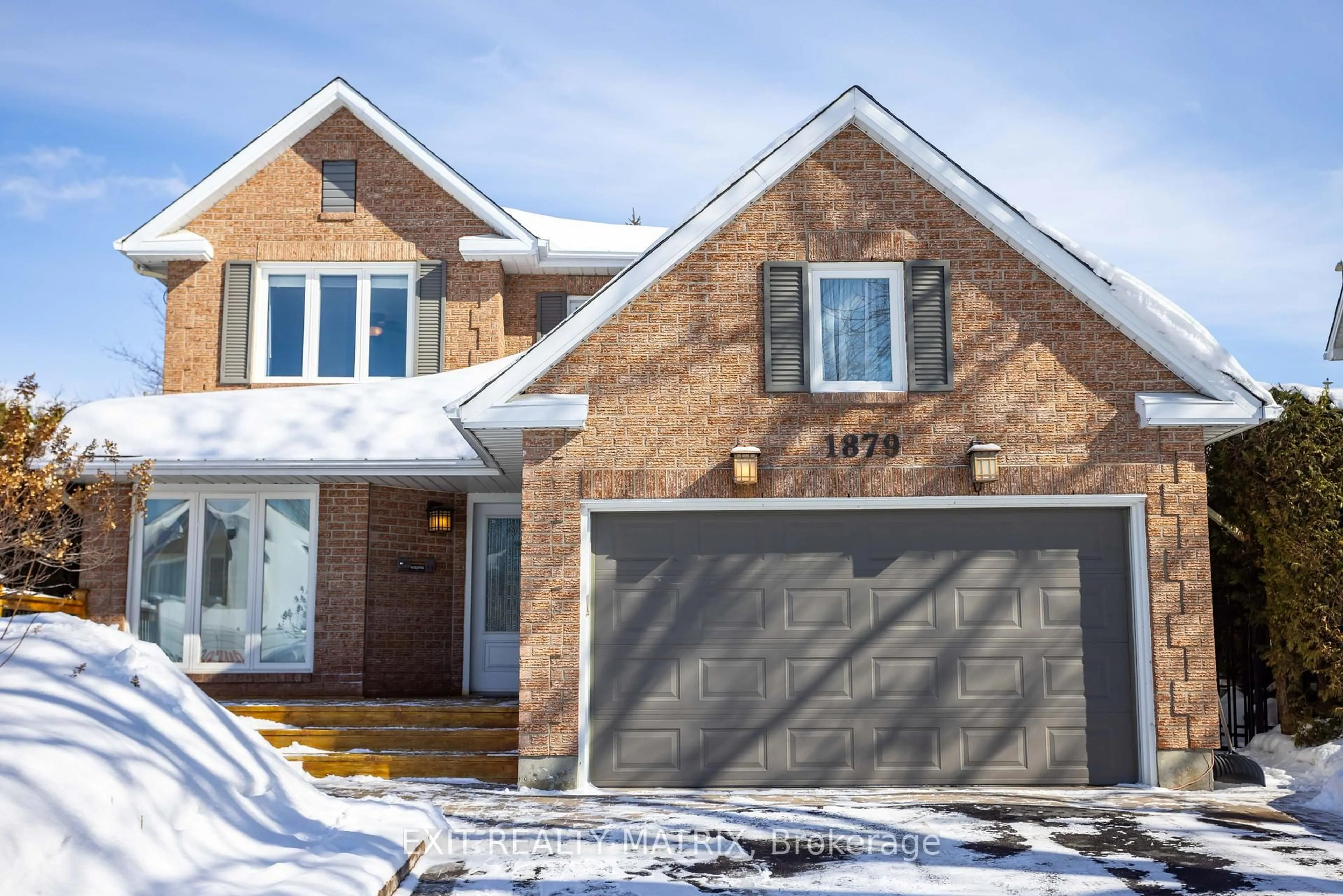 Home with brick exterior material, street for 1879 Rosewind Crt, Orleans Ontario K1C 7E3