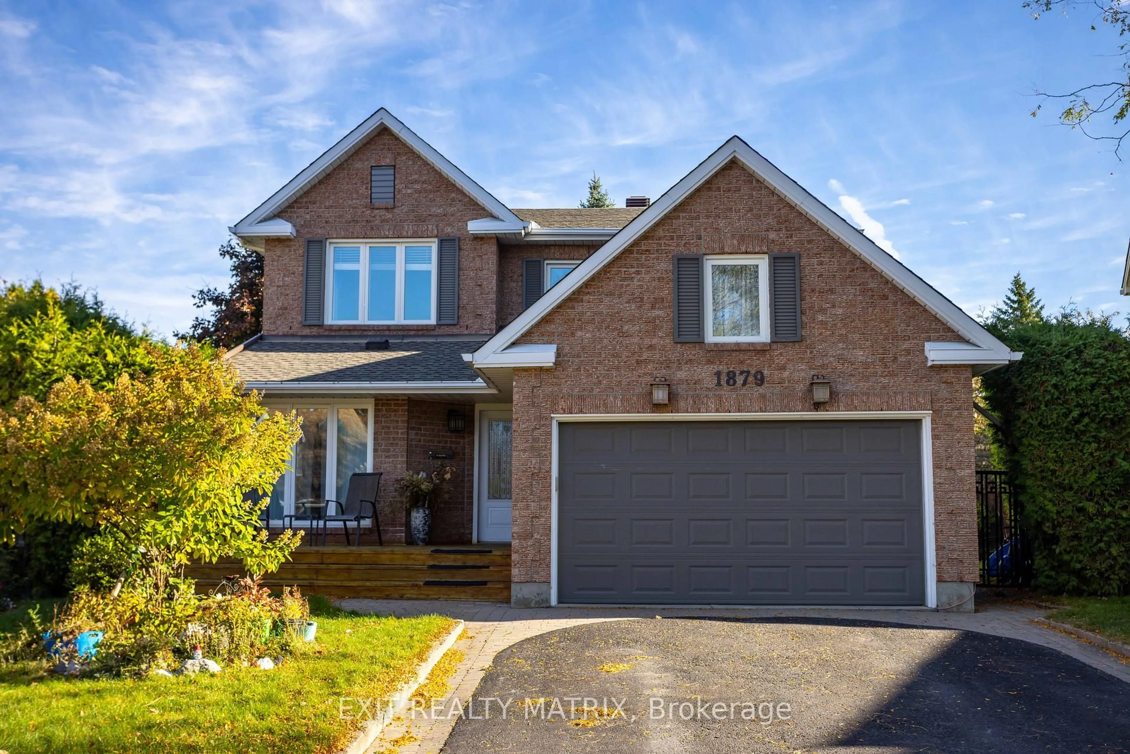 Home with brick exterior material, street for 1879 Rosewind Crt, Orleans Ontario K1C 7E3