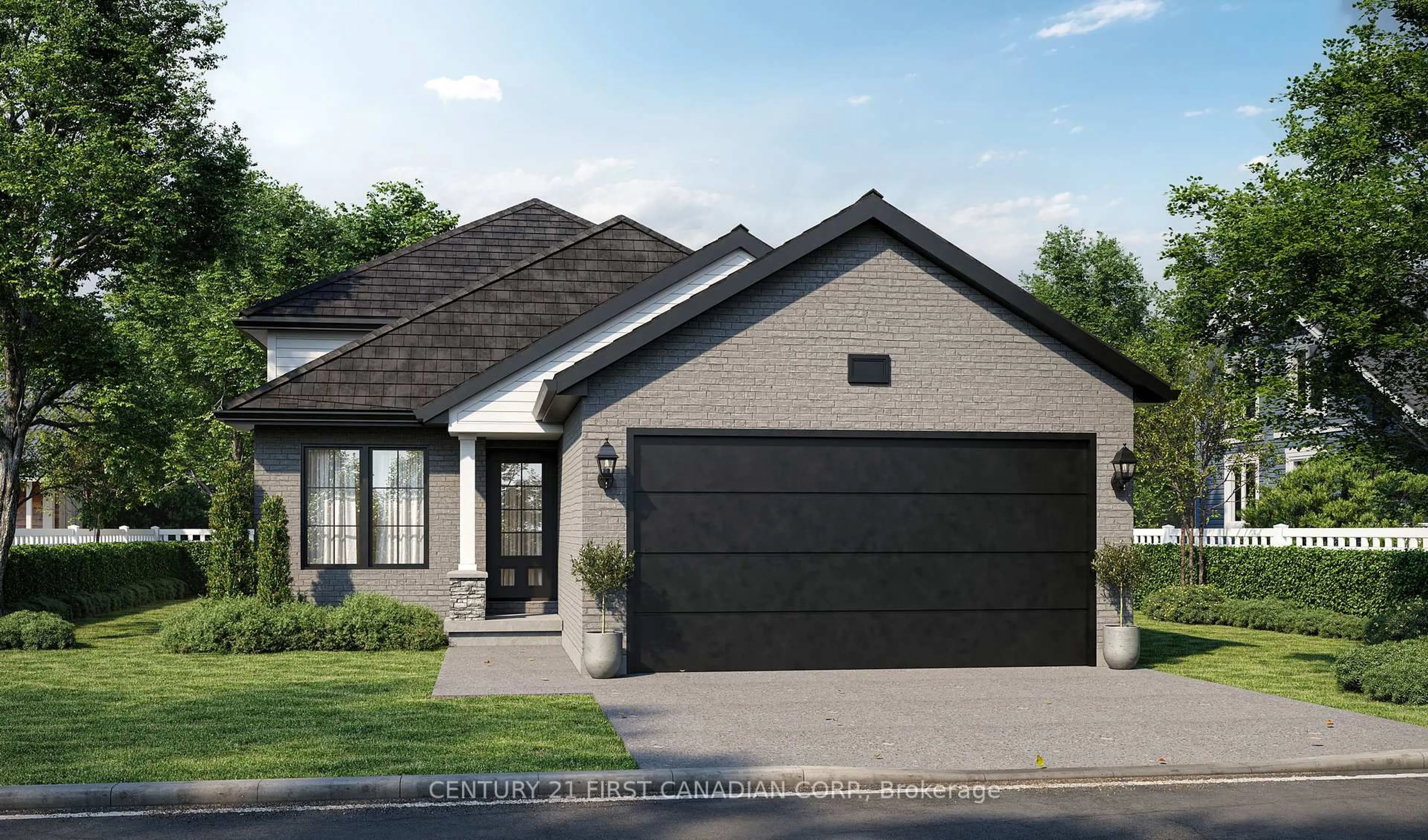 Home with brick exterior material, street for 11 Postma Cres, North Middlesex Ontario N0M 1A0