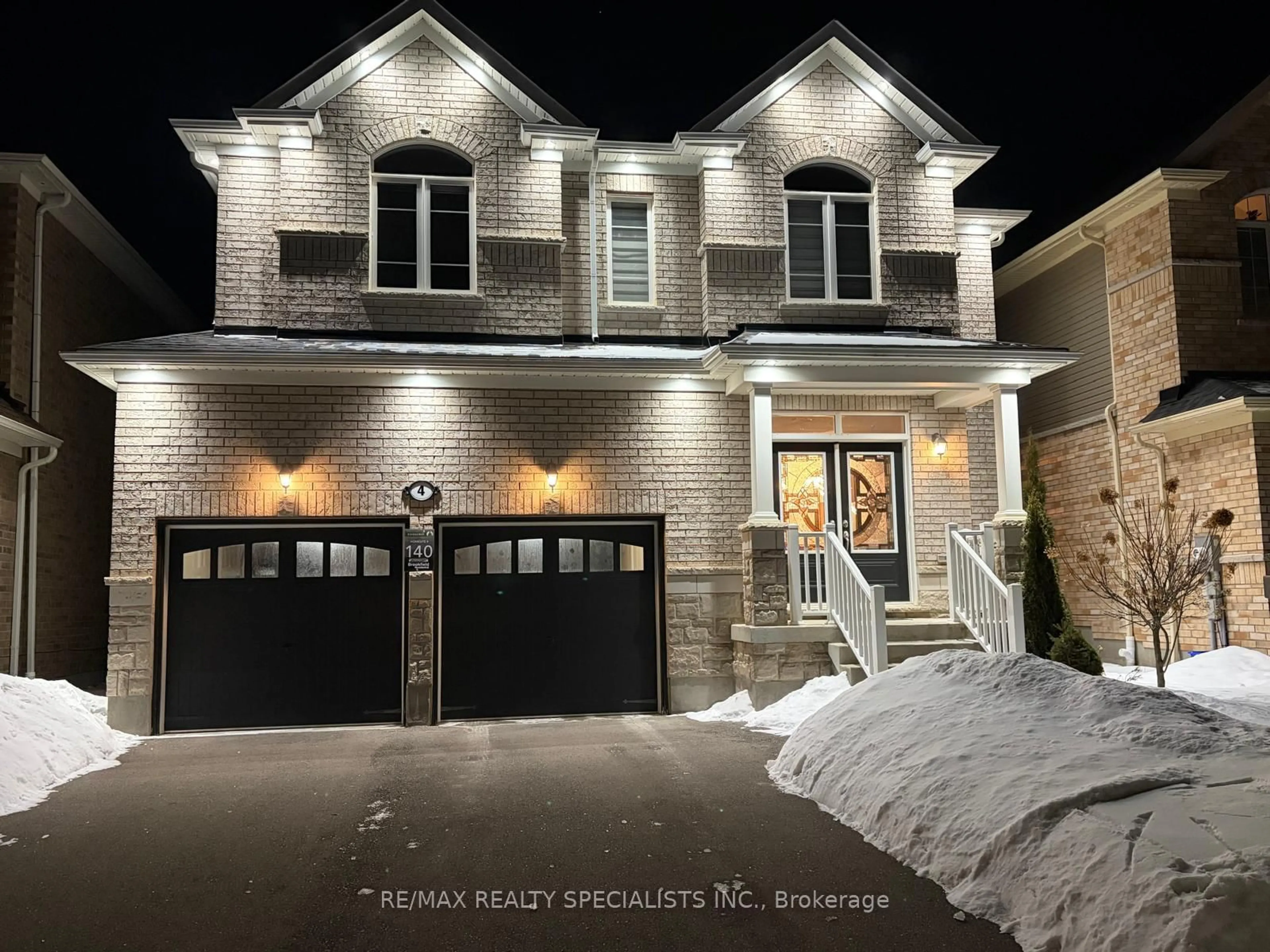 Home with brick exterior material, street for 4 Oldham Ave, Brant Ontario N3L 0H2