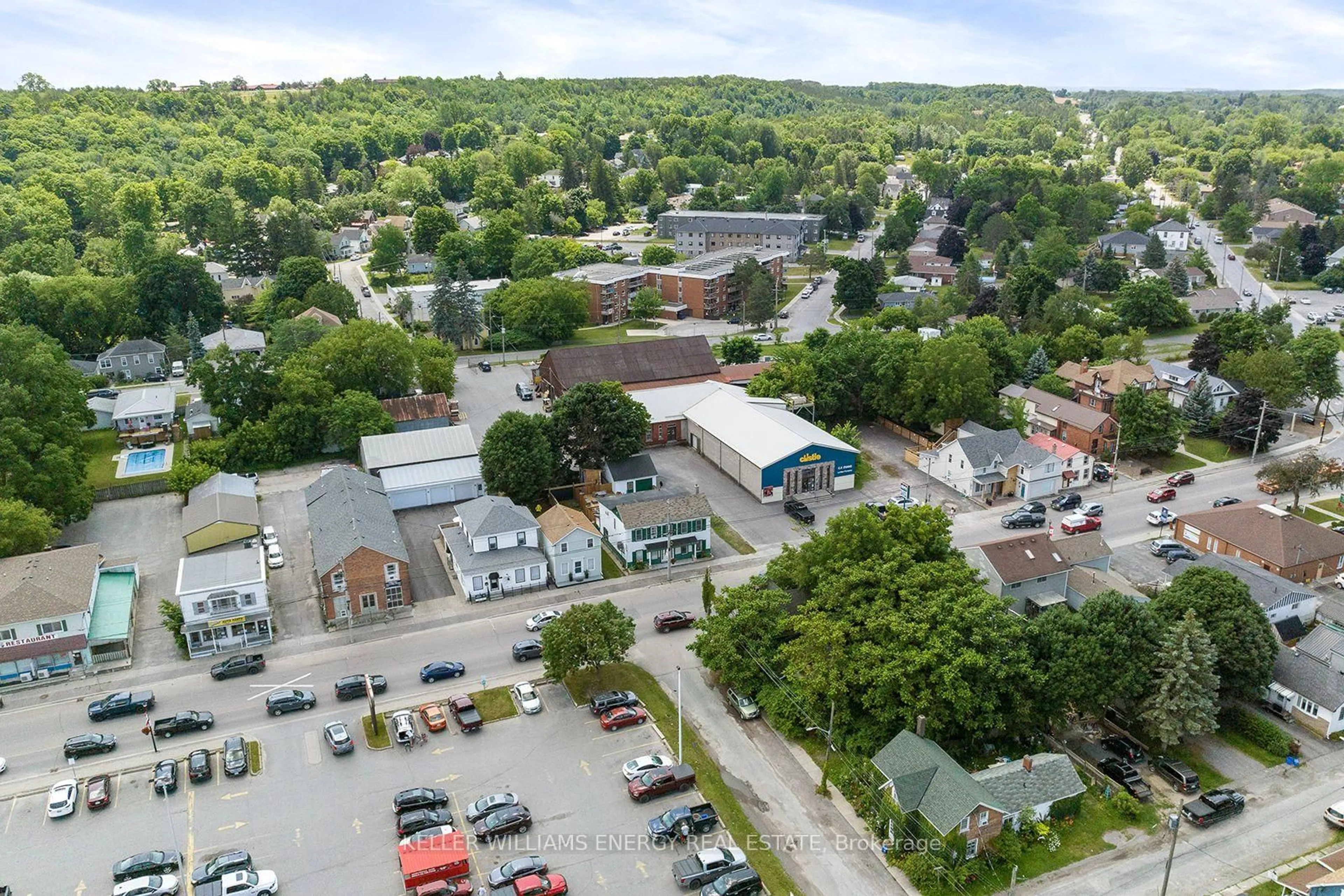 A pic from outside/outdoor area/front of a property/back of a property/a pic from drone, street for 58-60 Picton Main St, Prince Edward County Ontario K0K 2T0