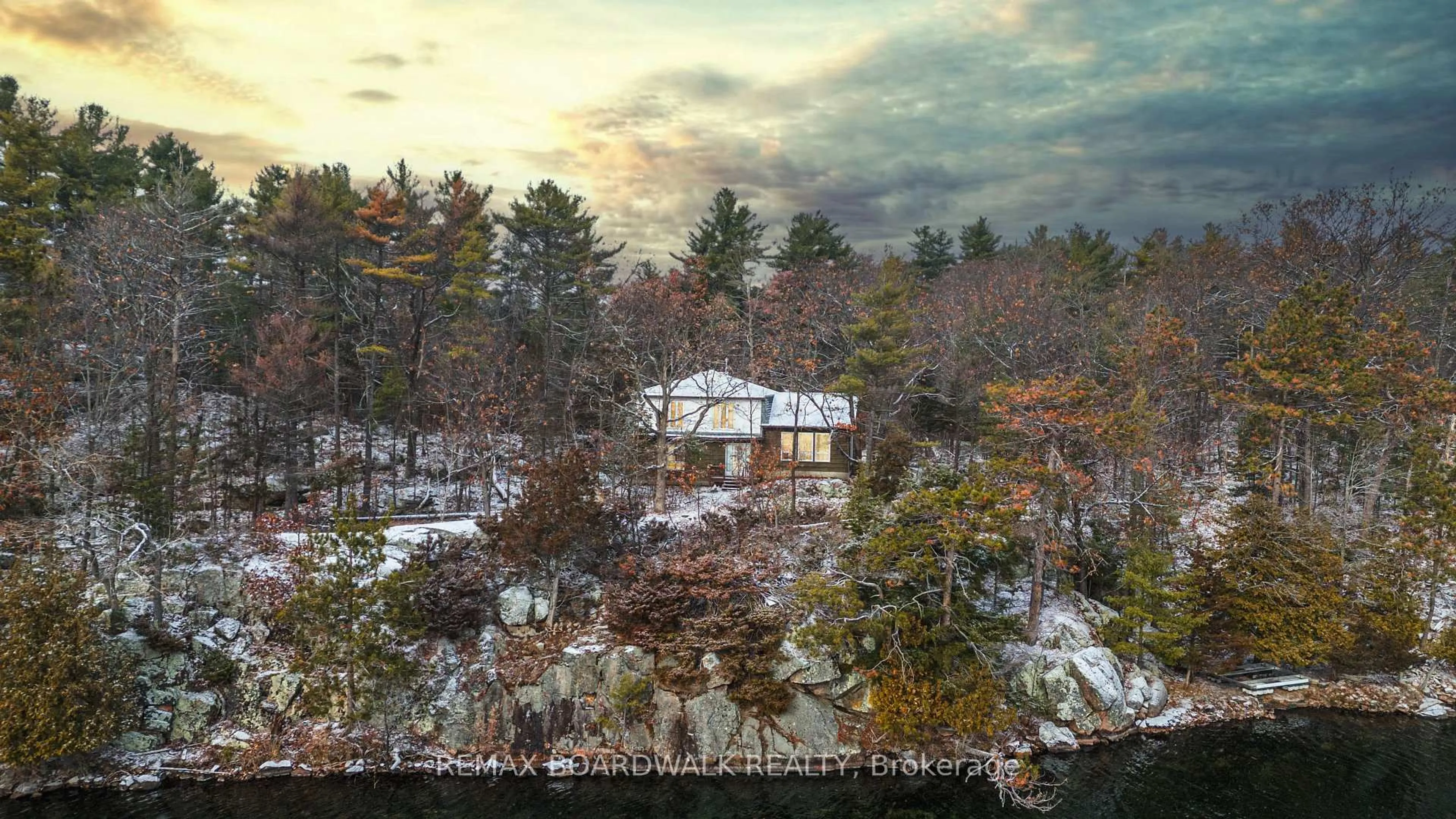 A pic from outside/outdoor area/front of a property/back of a property/a pic from drone, forest/trees view for 202 Folly Rd, Rideau Lakes Ontario K0G 1E0