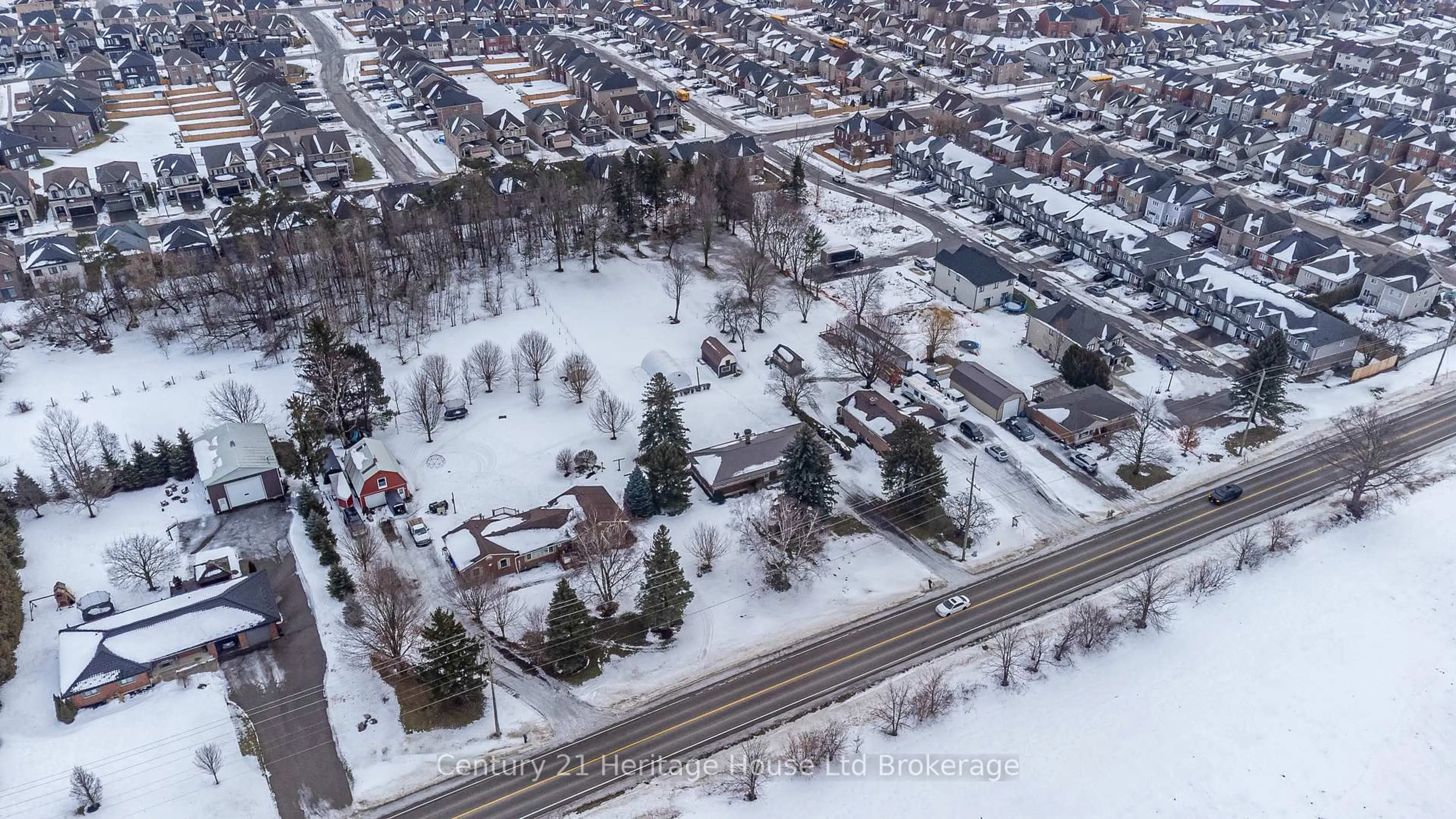 A pic from outside/outdoor area/front of a property/back of a property/a pic from drone, street for 745190 Oxford Road 17, Woodstock Ontario N4S 7W2