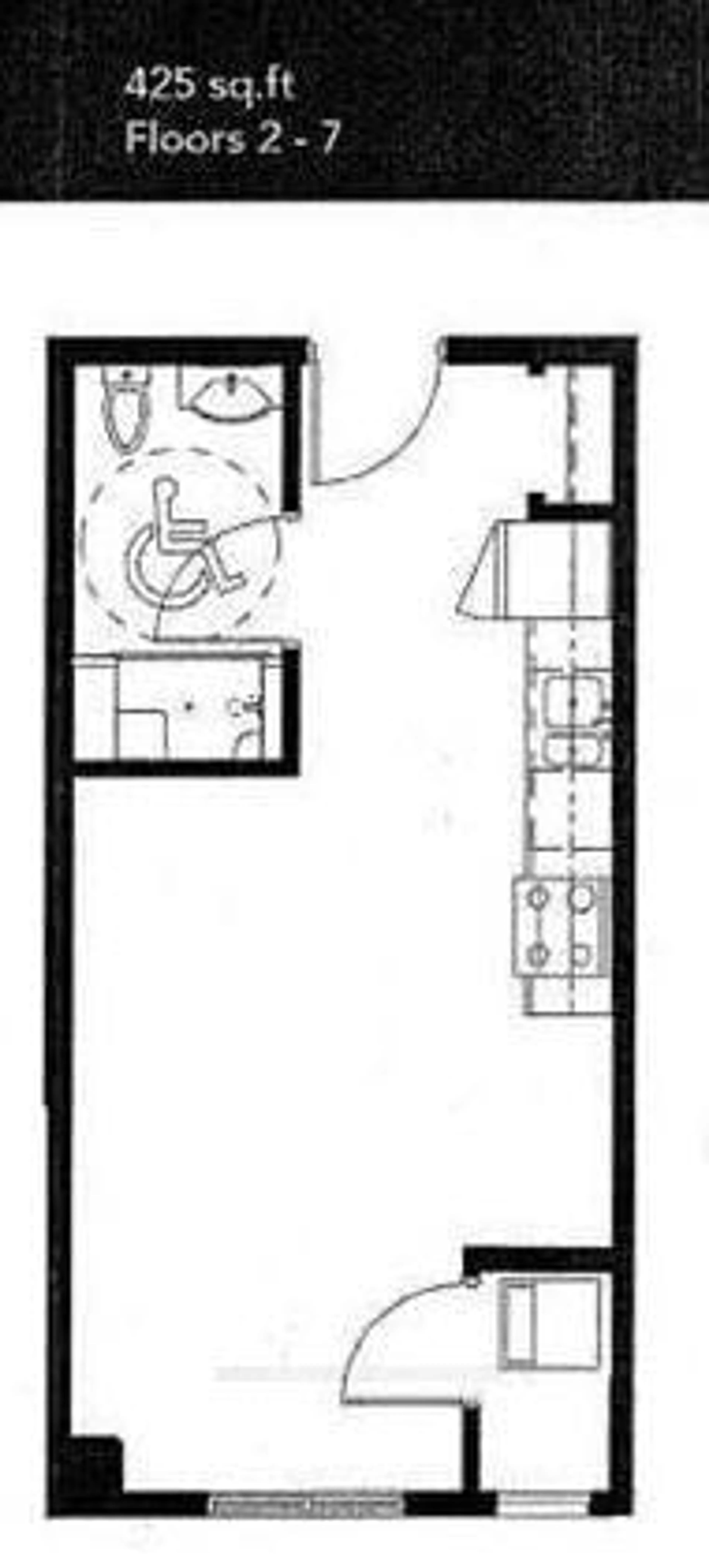 Floor plan for 258A Sunview St #1710, Waterloo Ontario N2L 3V9