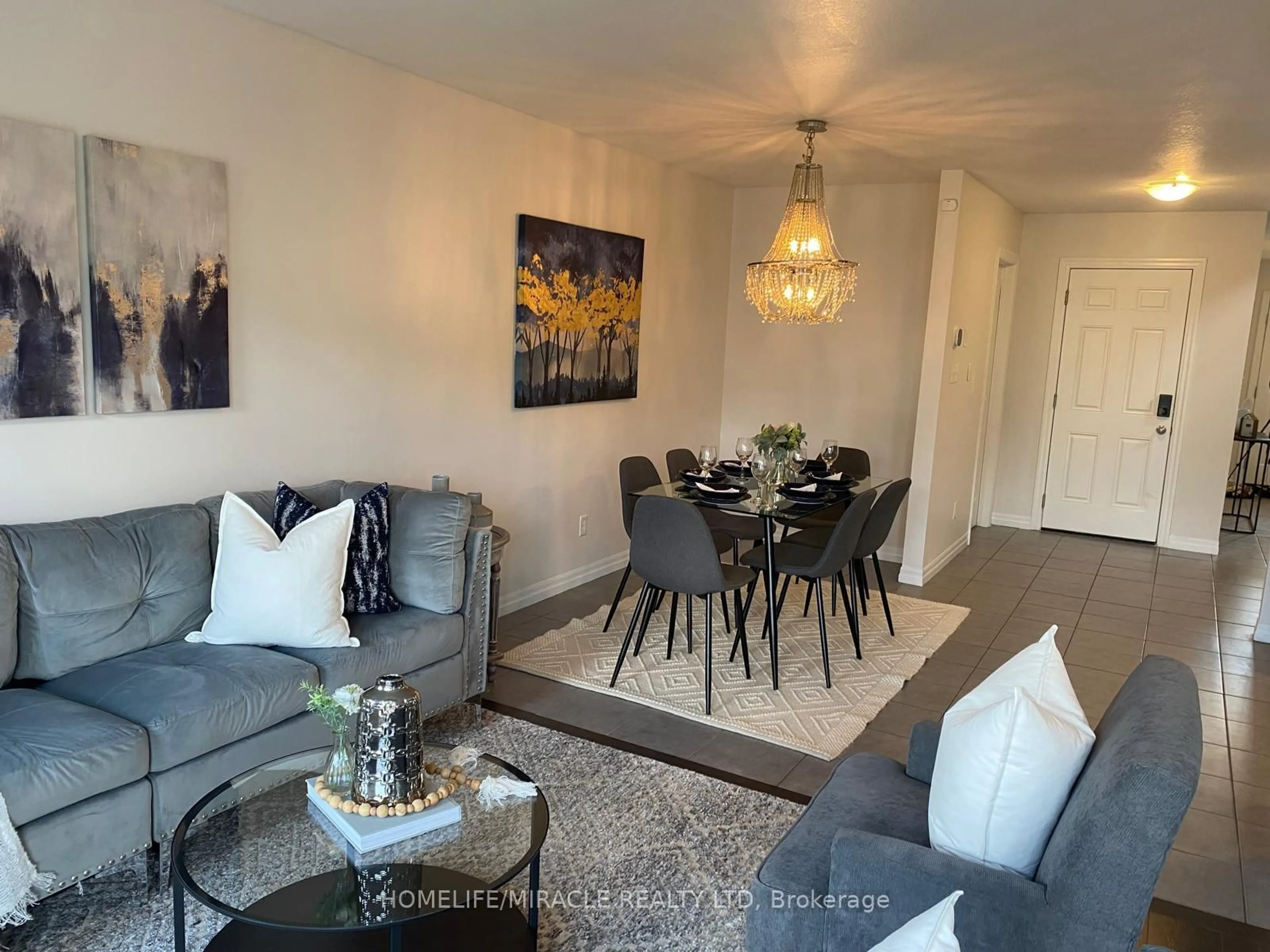 Living room with furniture, unknown for 135 Hardcastle Dr #46, Cambridge Ontario N1S 0B6